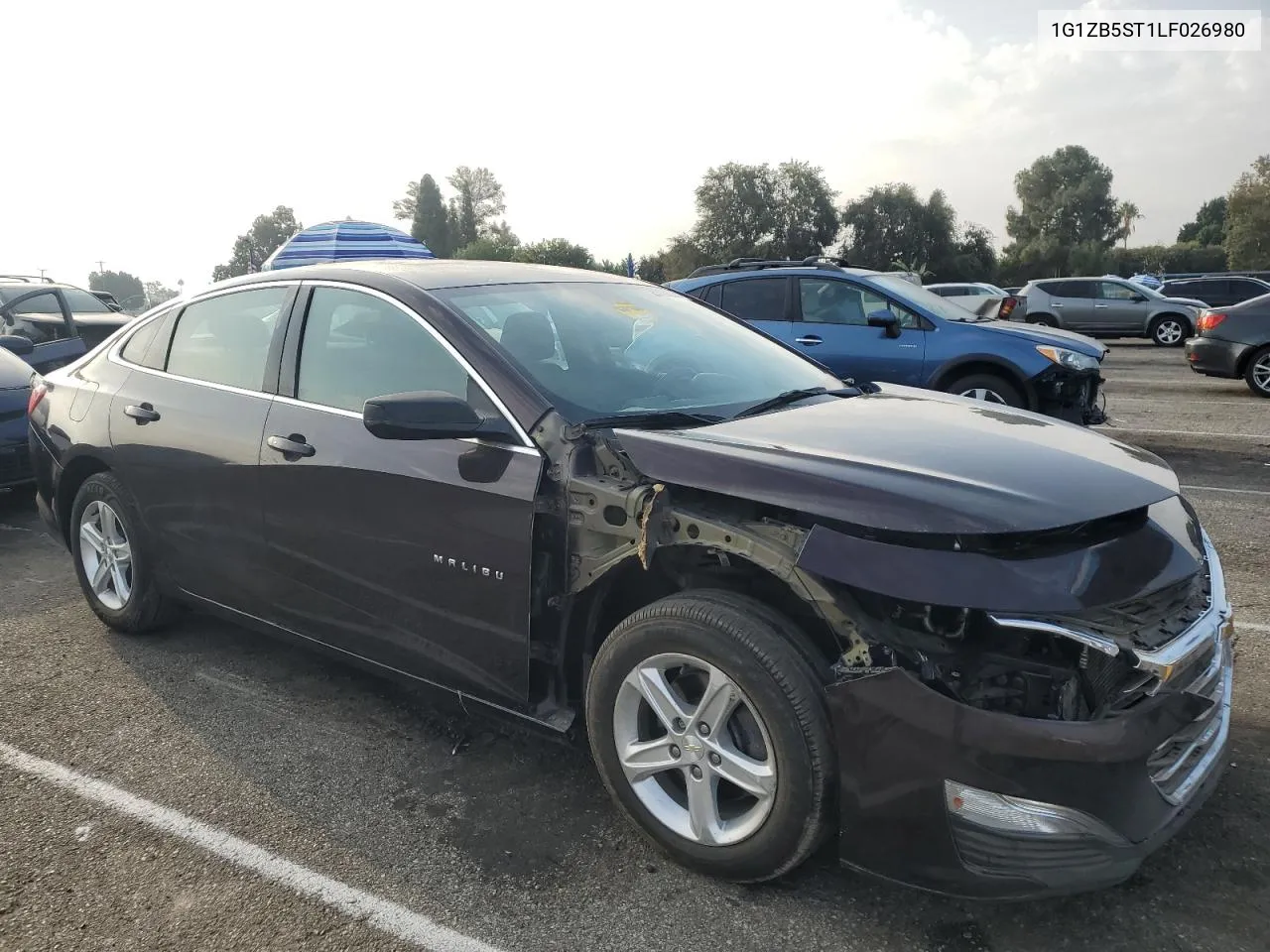 2020 Chevrolet Malibu Ls VIN: 1G1ZB5ST1LF026980 Lot: 71844244