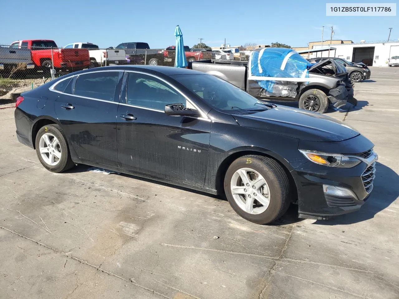 2020 Chevrolet Malibu Ls VIN: 1G1ZB5ST0LF117786 Lot: 72207974