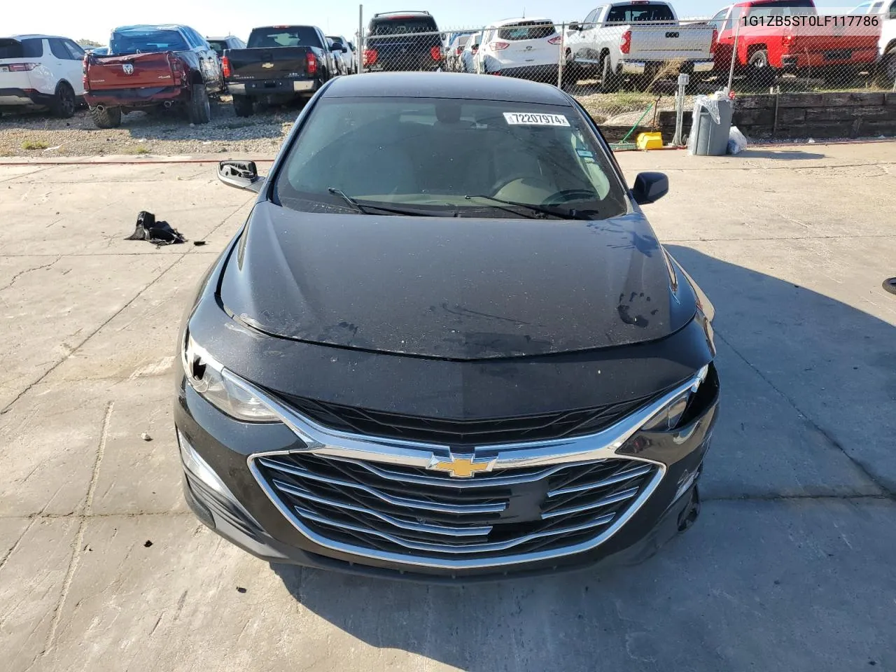 2020 Chevrolet Malibu Ls VIN: 1G1ZB5ST0LF117786 Lot: 72207974