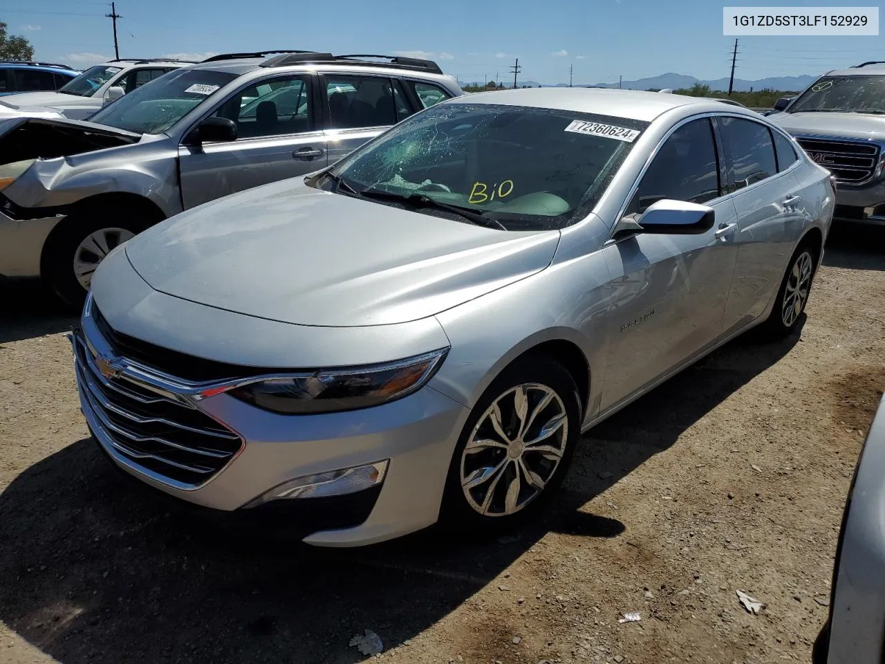 1G1ZD5ST3LF152929 2020 Chevrolet Malibu Lt