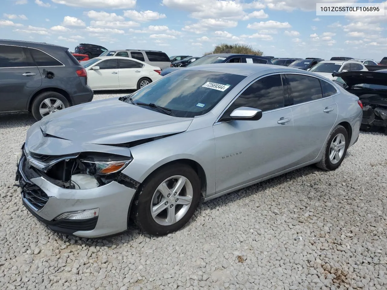 2020 Chevrolet Malibu Ls VIN: 1G1ZC5ST0LF106896 Lot: 72569344