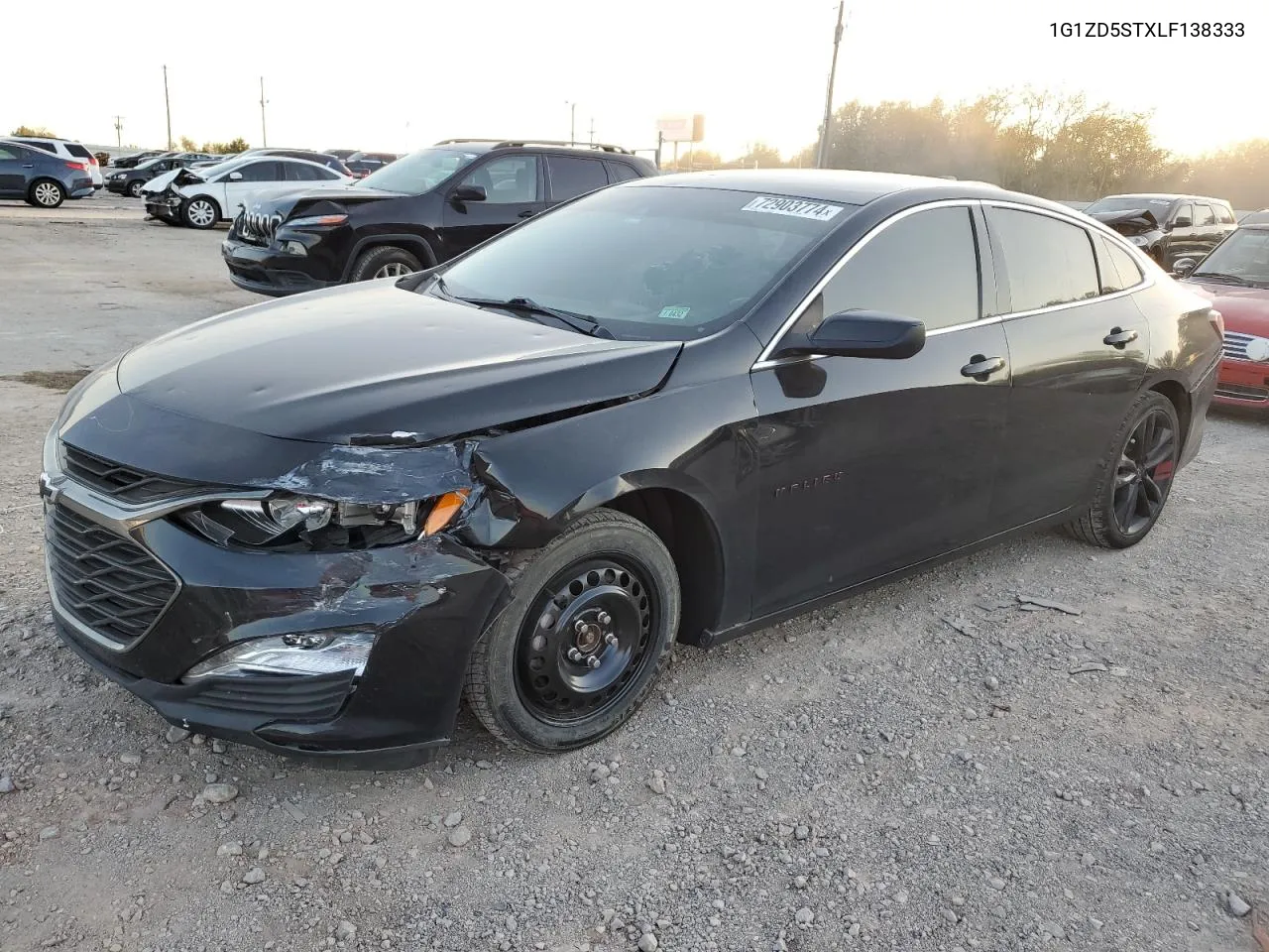 2020 Chevrolet Malibu Lt VIN: 1G1ZD5STXLF138333 Lot: 72903774