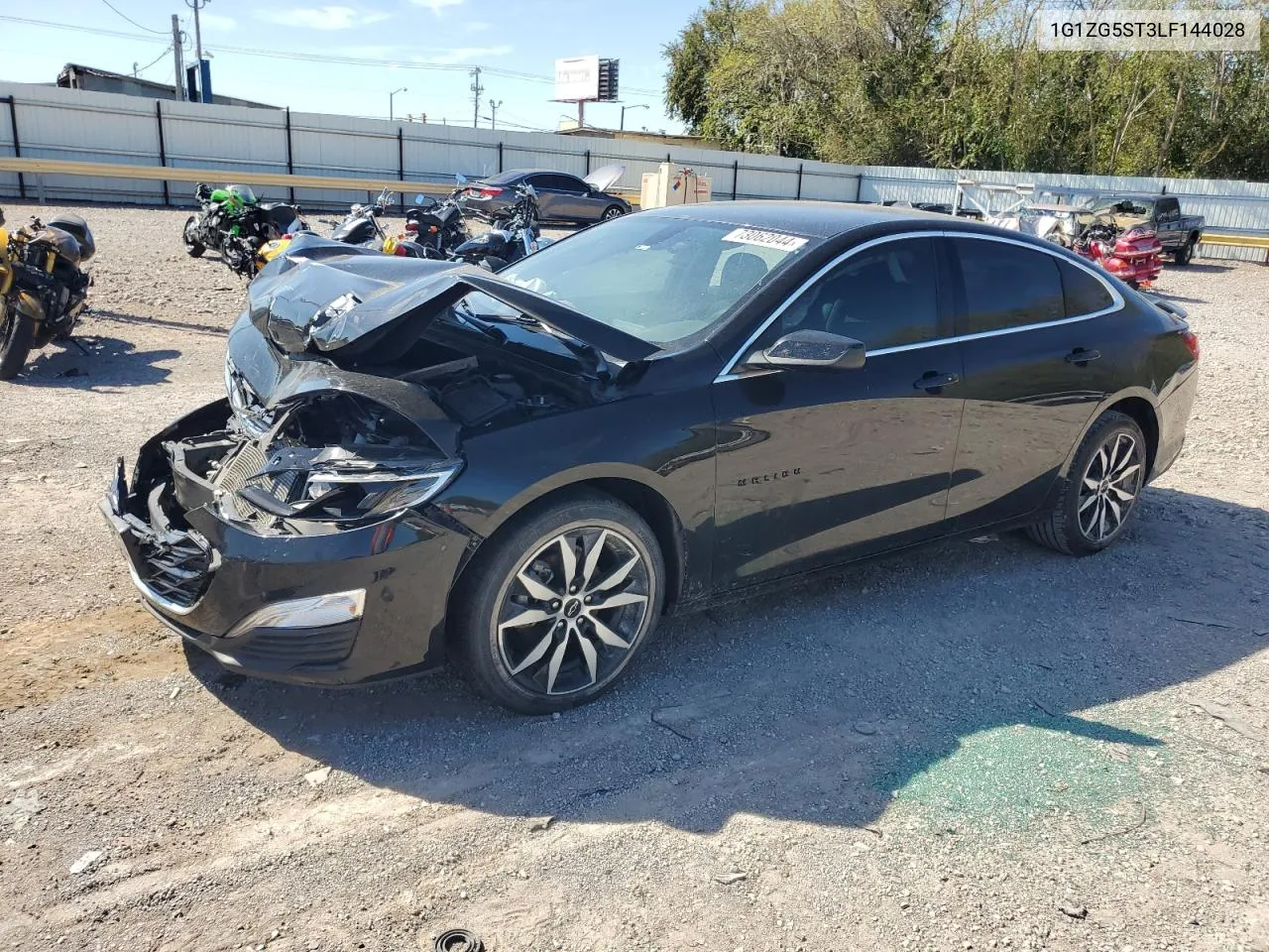 2020 Chevrolet Malibu Rs VIN: 1G1ZG5ST3LF144028 Lot: 73062044