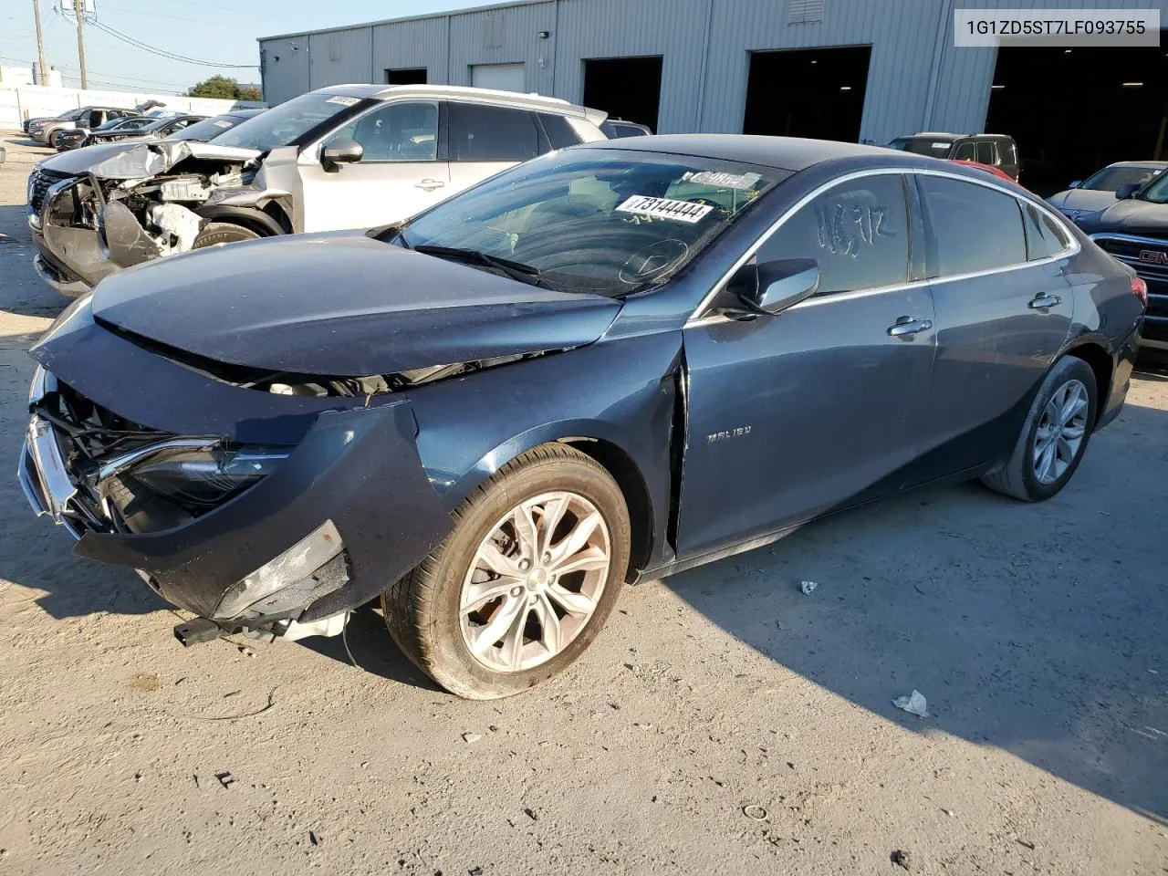 2020 Chevrolet Malibu Lt VIN: 1G1ZD5ST7LF093755 Lot: 73144444