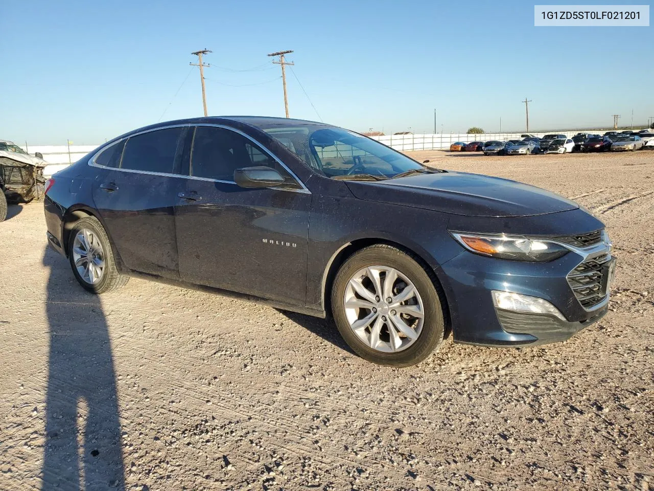 1G1ZD5ST0LF021201 2020 Chevrolet Malibu Lt