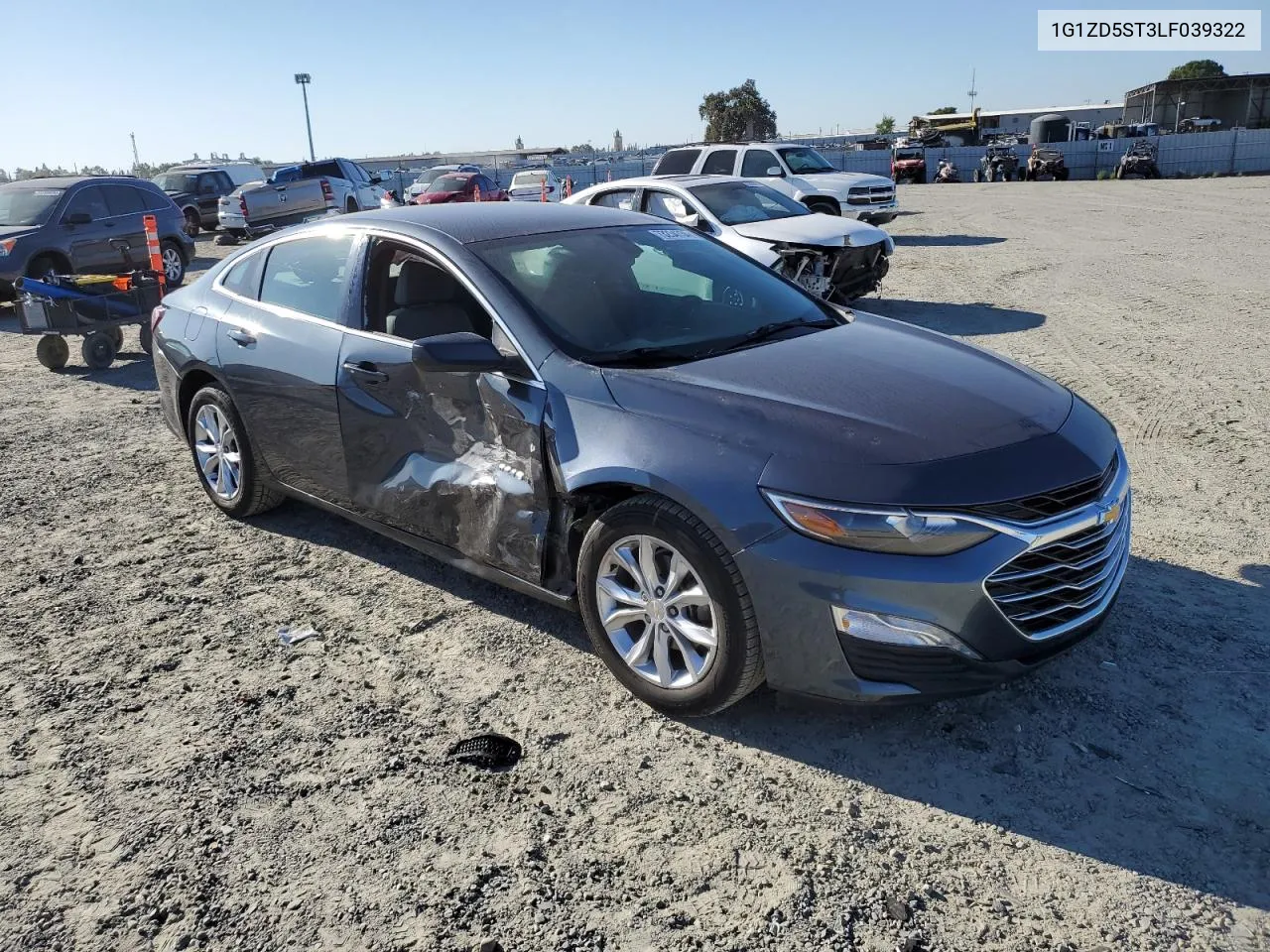 2020 Chevrolet Malibu Lt VIN: 1G1ZD5ST3LF039322 Lot: 73234734