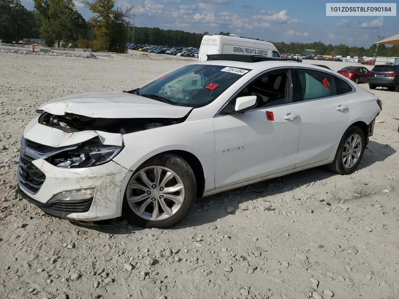 2020 Chevrolet Malibu Lt VIN: 1G1ZD5ST8LF090184 Lot: 73541084