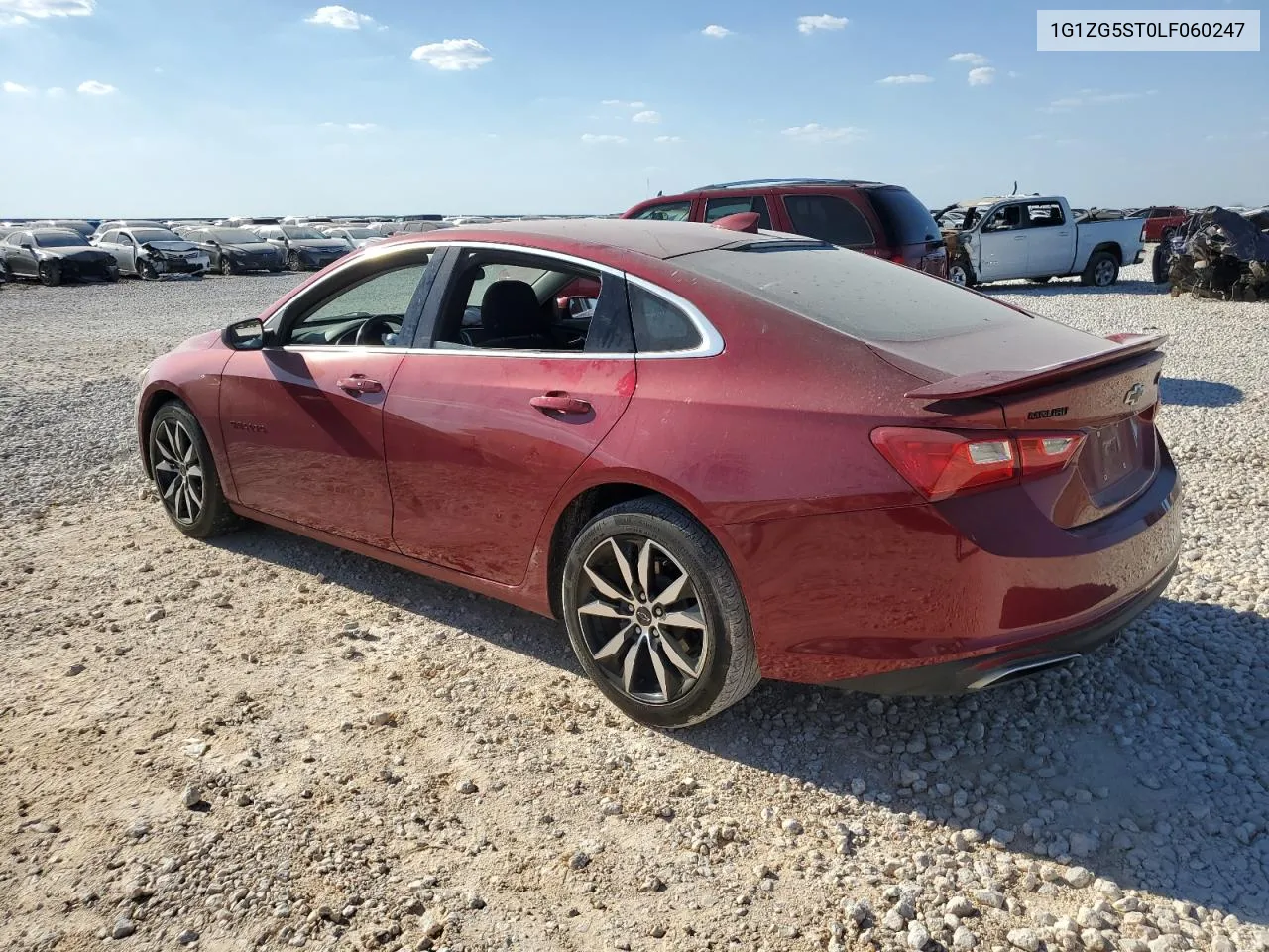 2020 Chevrolet Malibu Rs VIN: 1G1ZG5ST0LF060247 Lot: 73709364