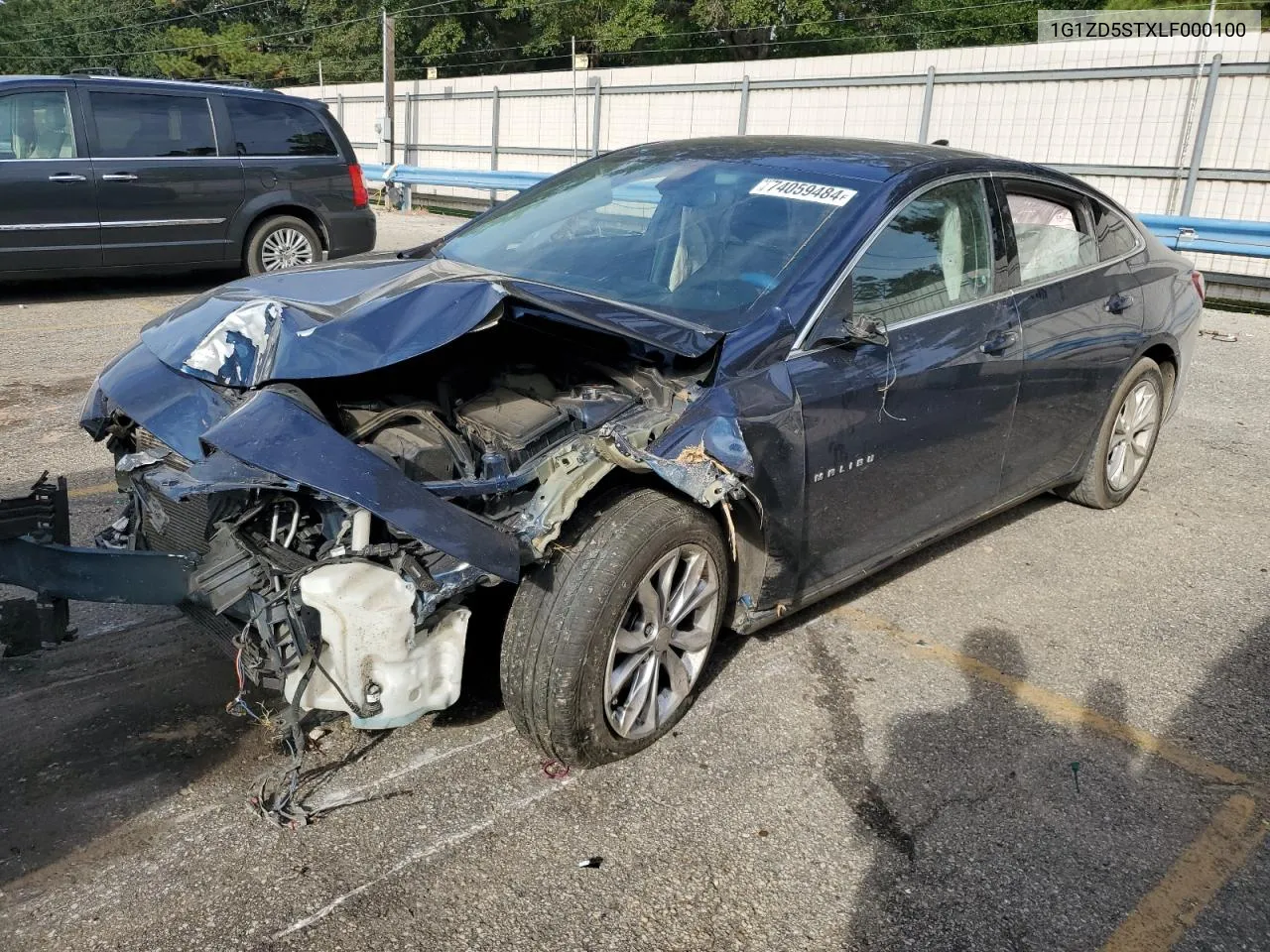 2020 Chevrolet Malibu Lt VIN: 1G1ZD5STXLF000100 Lot: 74059484