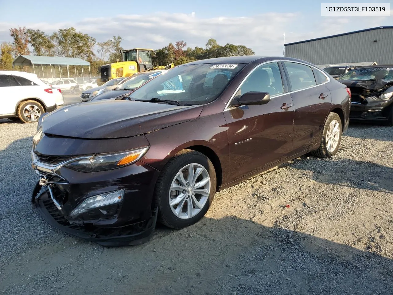 2020 Chevrolet Malibu Lt VIN: 1G1ZD5ST3LF103519 Lot: 74337684