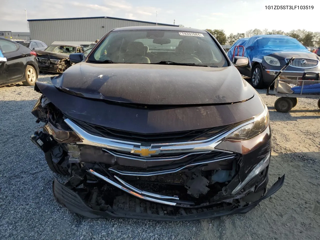 2020 Chevrolet Malibu Lt VIN: 1G1ZD5ST3LF103519 Lot: 74337684