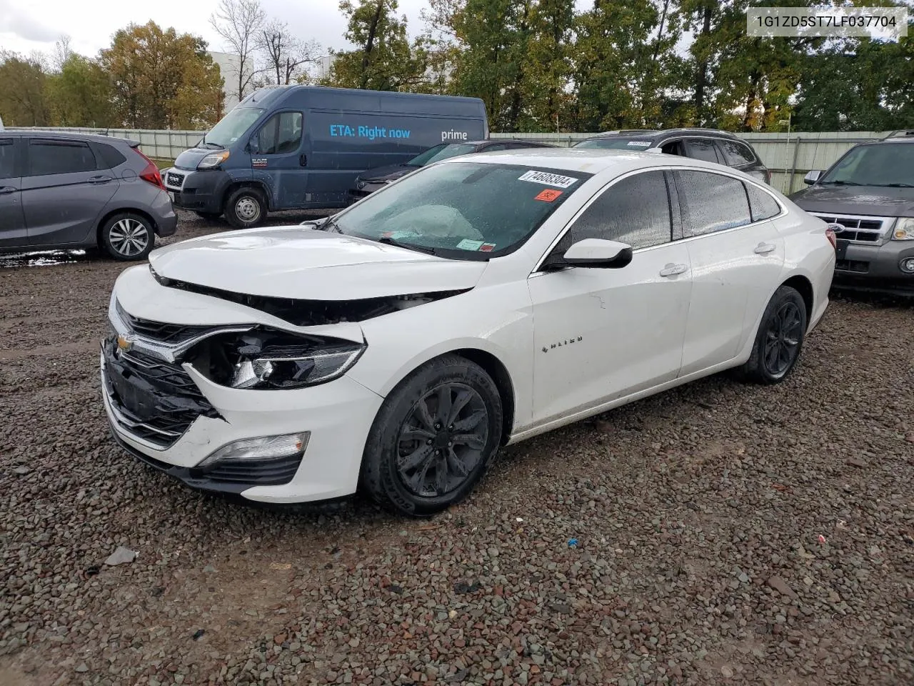 2020 Chevrolet Malibu Lt VIN: 1G1ZD5ST7LF037704 Lot: 74608304