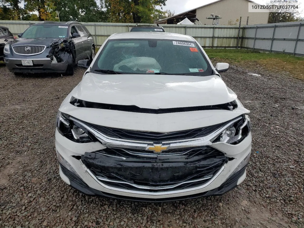 2020 Chevrolet Malibu Lt VIN: 1G1ZD5ST7LF037704 Lot: 74608304