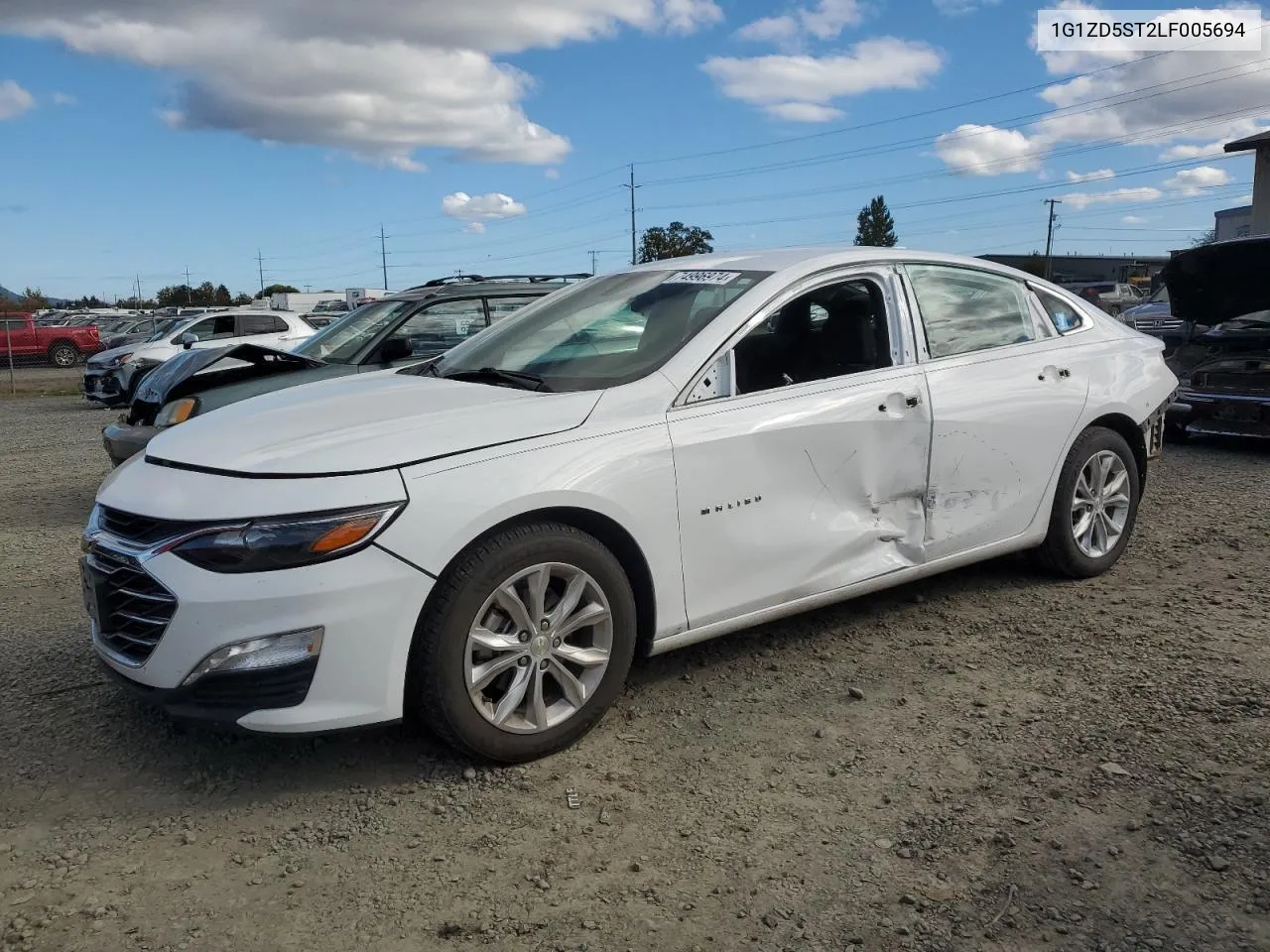 2020 Chevrolet Malibu Lt VIN: 1G1ZD5ST2LF005694 Lot: 74996974