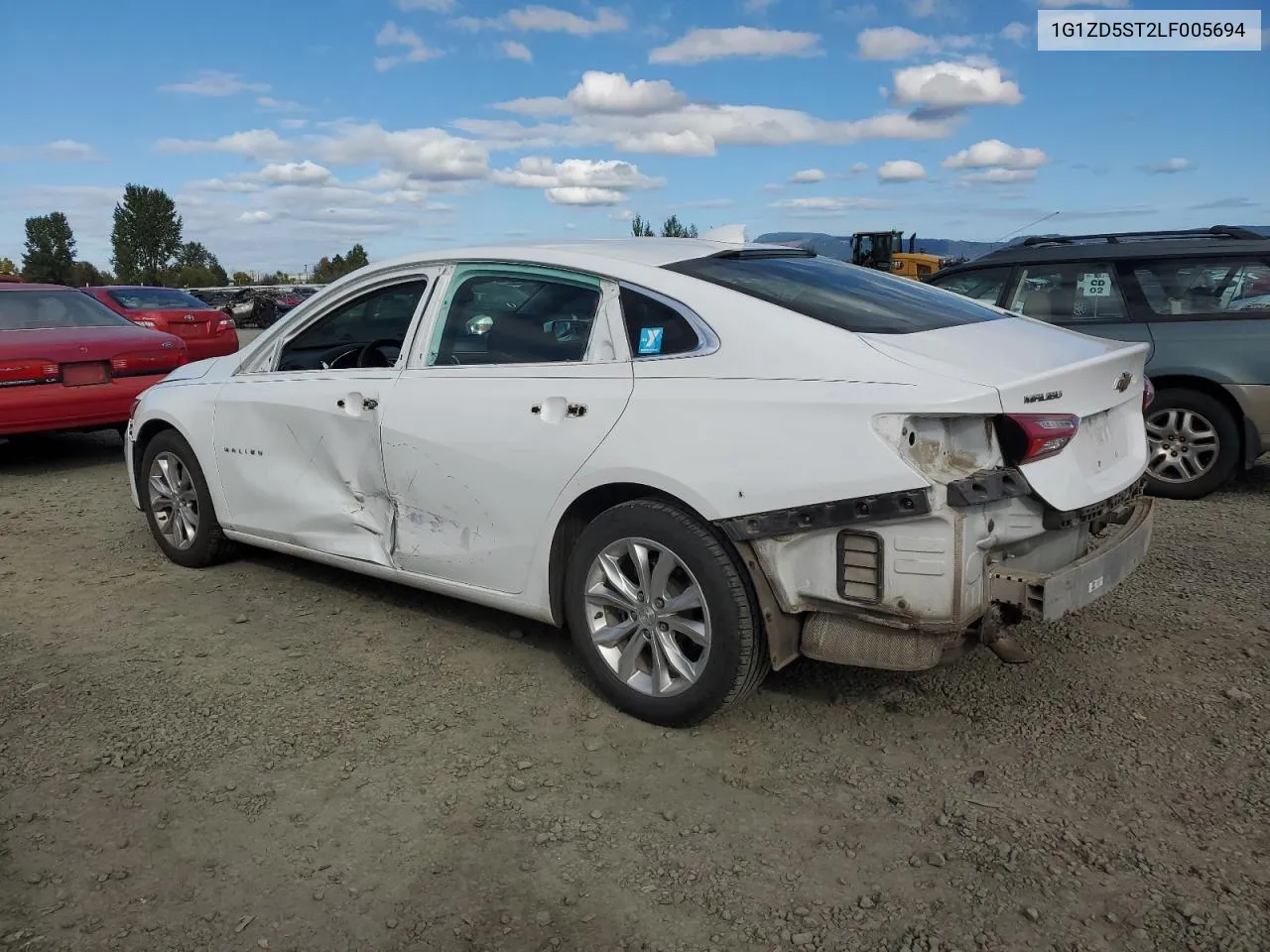 2020 Chevrolet Malibu Lt VIN: 1G1ZD5ST2LF005694 Lot: 74996974