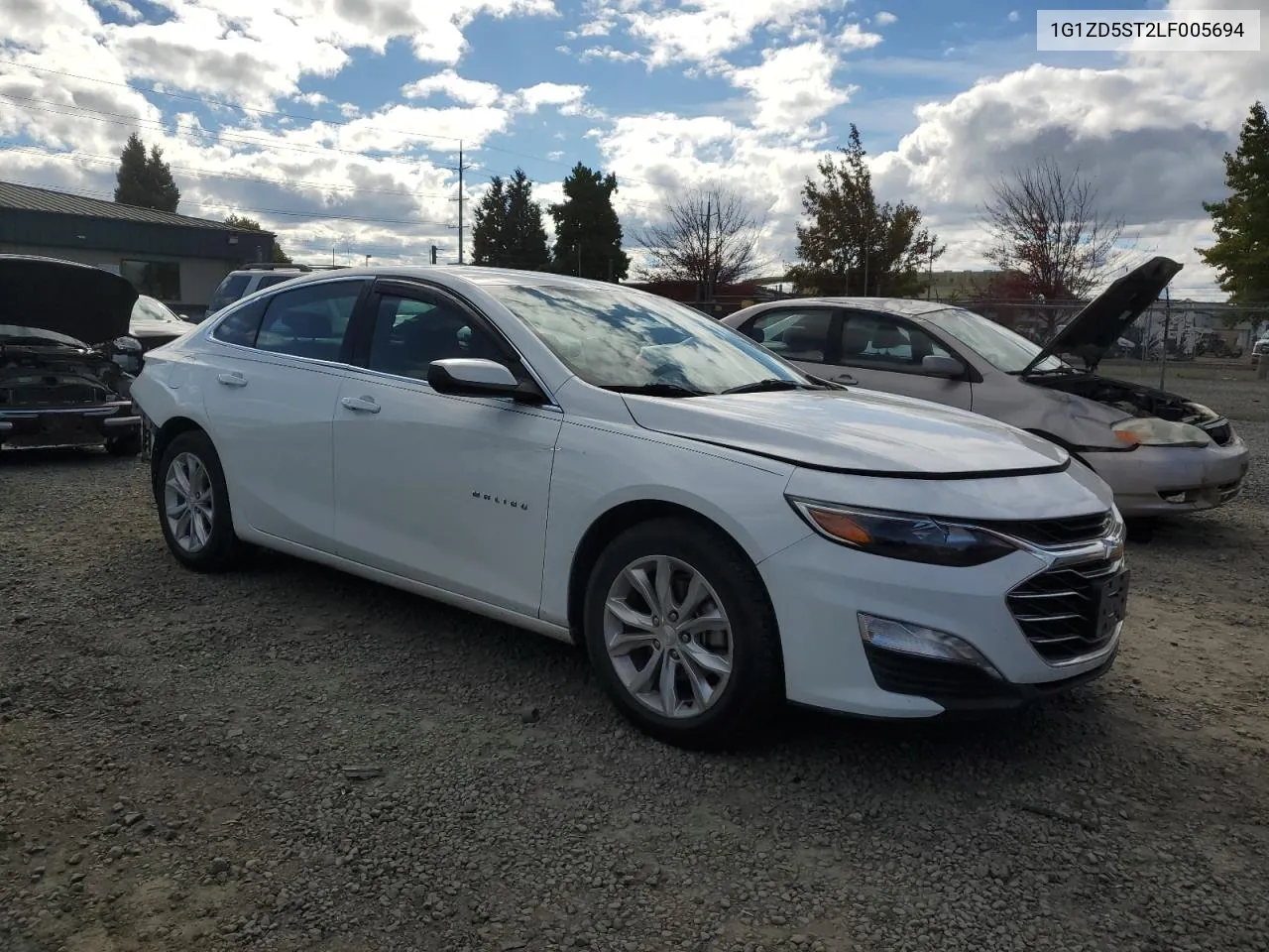 2020 Chevrolet Malibu Lt VIN: 1G1ZD5ST2LF005694 Lot: 74996974