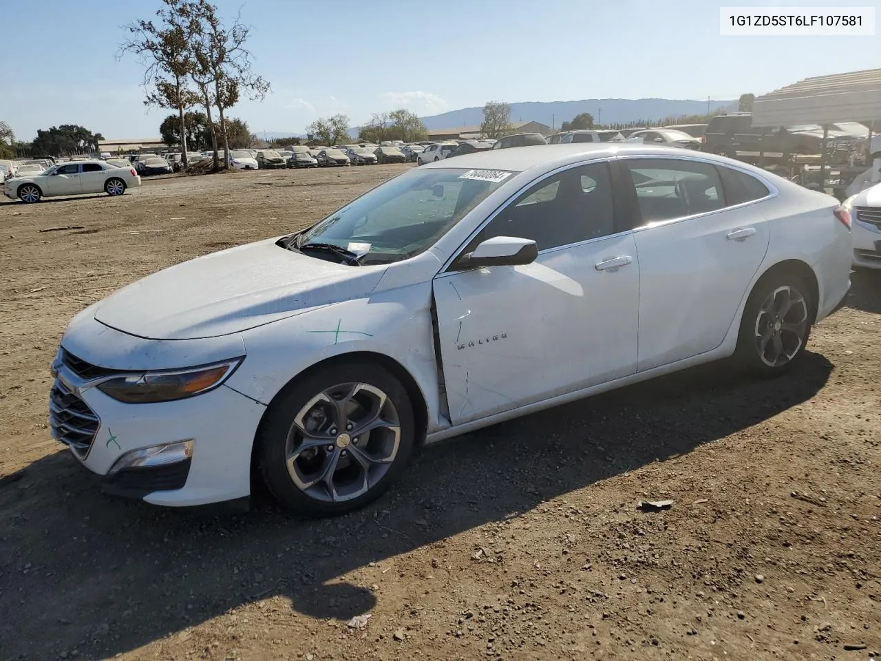 2020 Chevrolet Malibu Lt VIN: 1G1ZD5ST6LF107581 Lot: 75000064