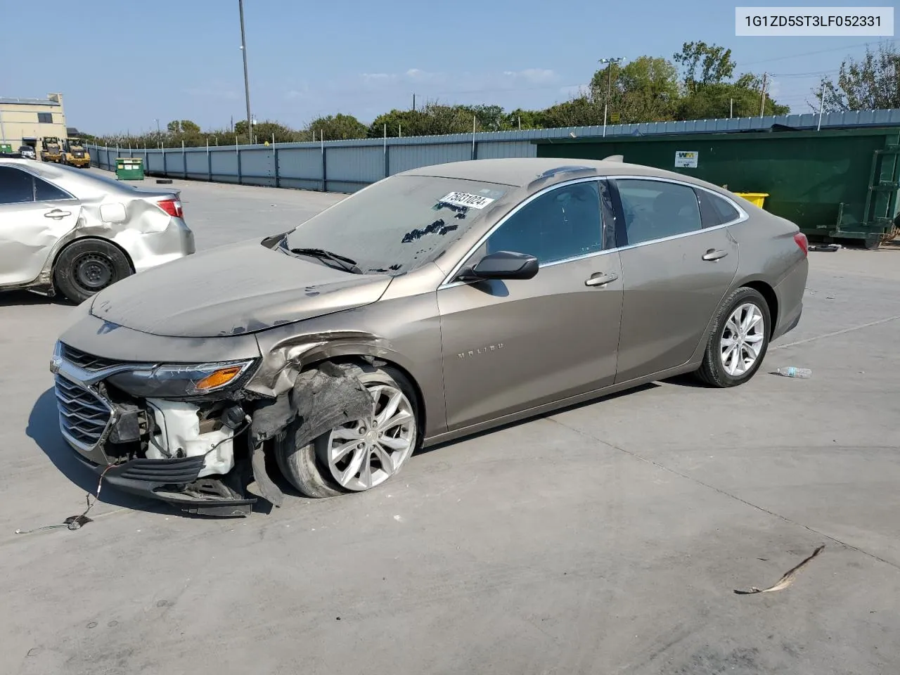 2020 Chevrolet Malibu Lt VIN: 1G1ZD5ST3LF052331 Lot: 75031024