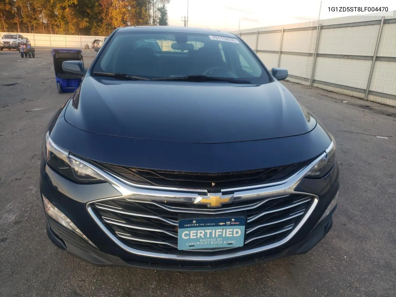 2020 Chevrolet Malibu Lt VIN: 1G1ZD5ST8LF004470 Lot: 75115824