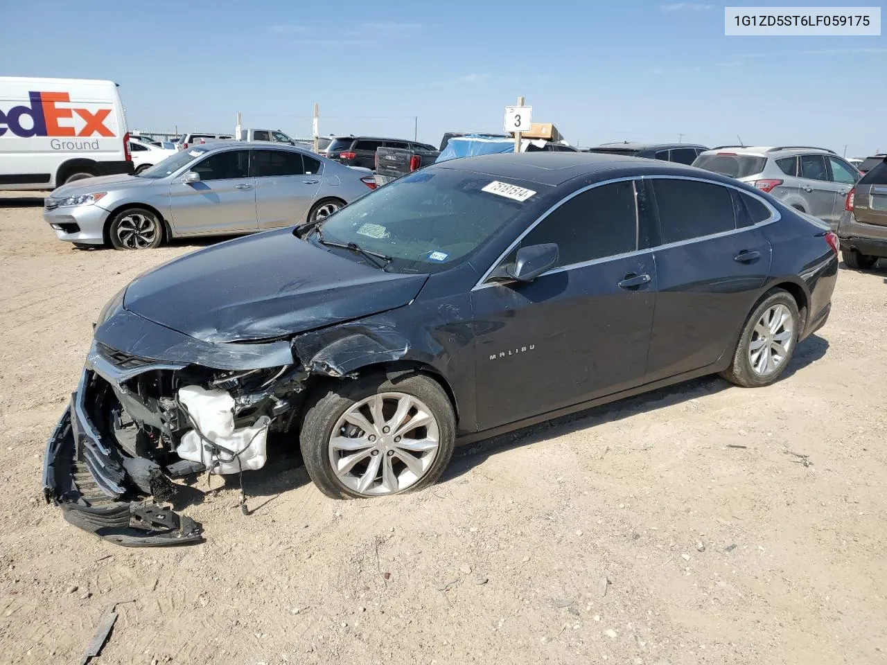 2020 Chevrolet Malibu Lt VIN: 1G1ZD5ST6LF059175 Lot: 75181514