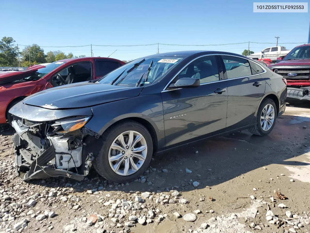 2020 Chevrolet Malibu Lt VIN: 1G1ZD5ST1LF092553 Lot: 75645024