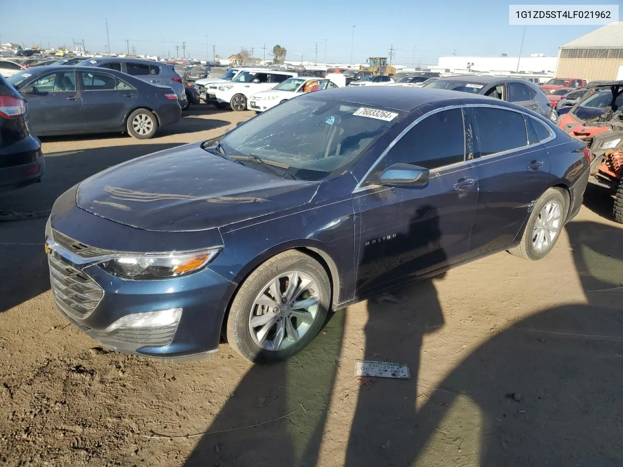 2020 Chevrolet Malibu Lt VIN: 1G1ZD5ST4LF021962 Lot: 76033264