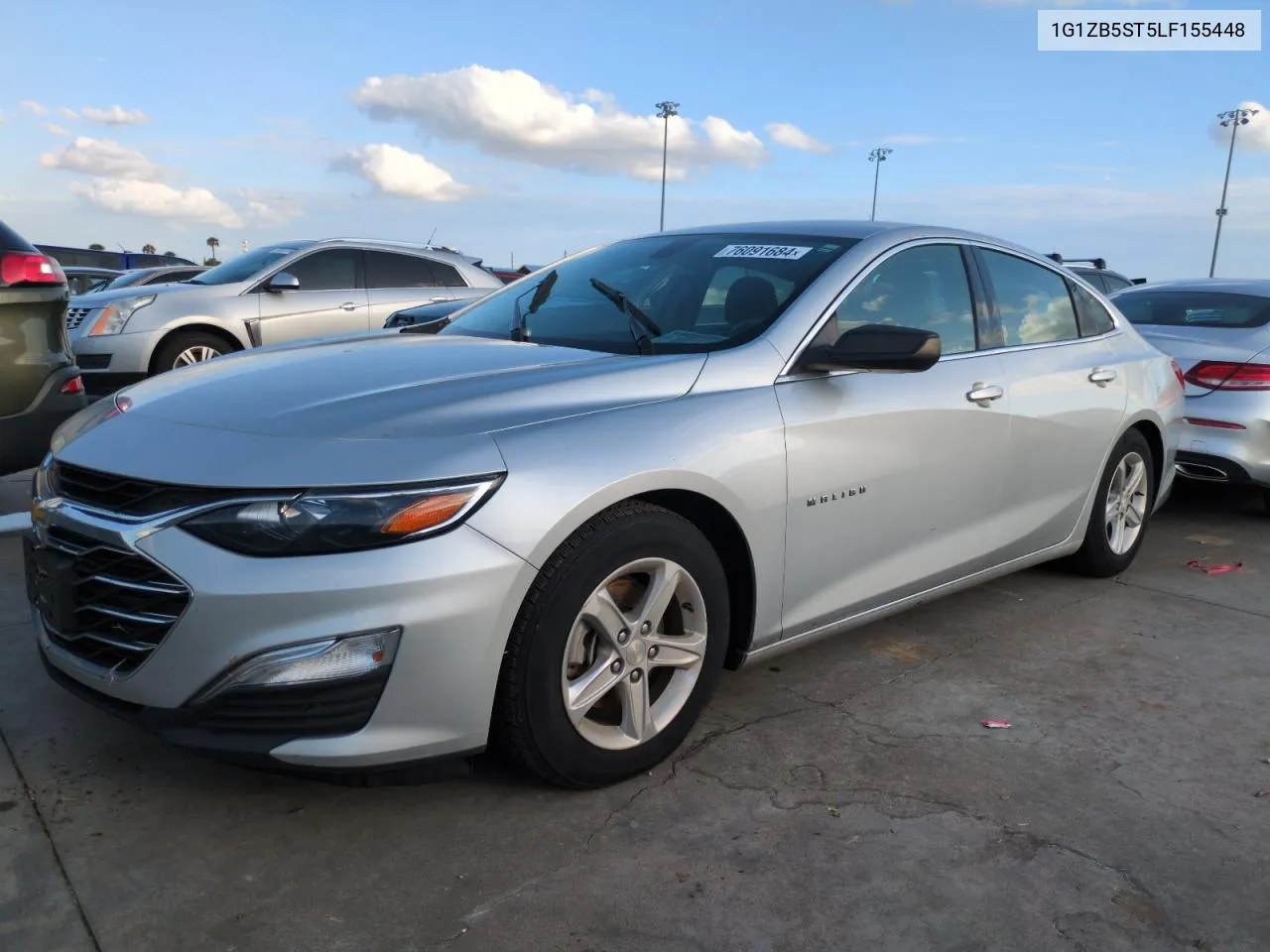 2020 Chevrolet Malibu Ls VIN: 1G1ZB5ST5LF155448 Lot: 76091684