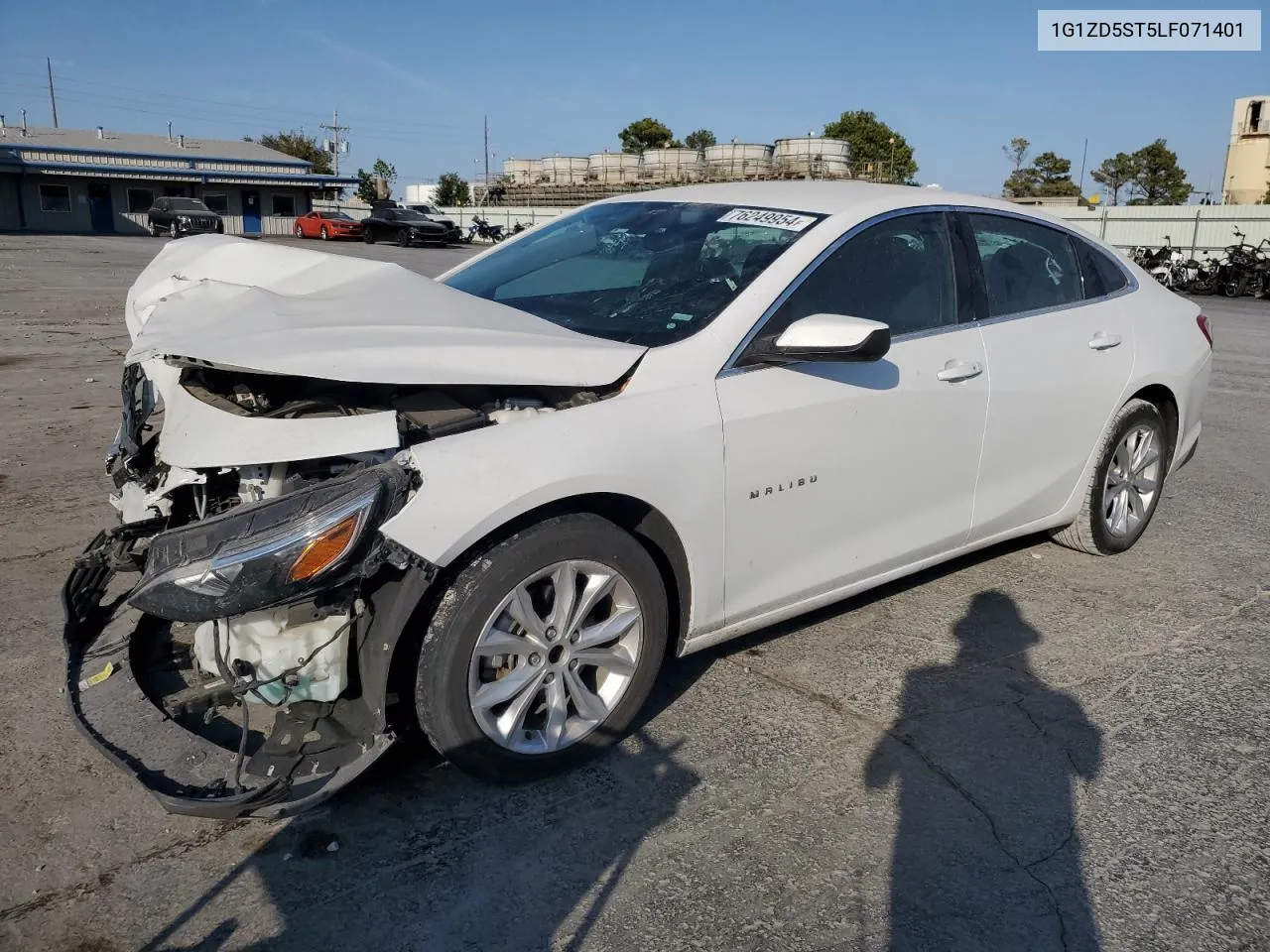 2020 Chevrolet Malibu Lt VIN: 1G1ZD5ST5LF071401 Lot: 76249954