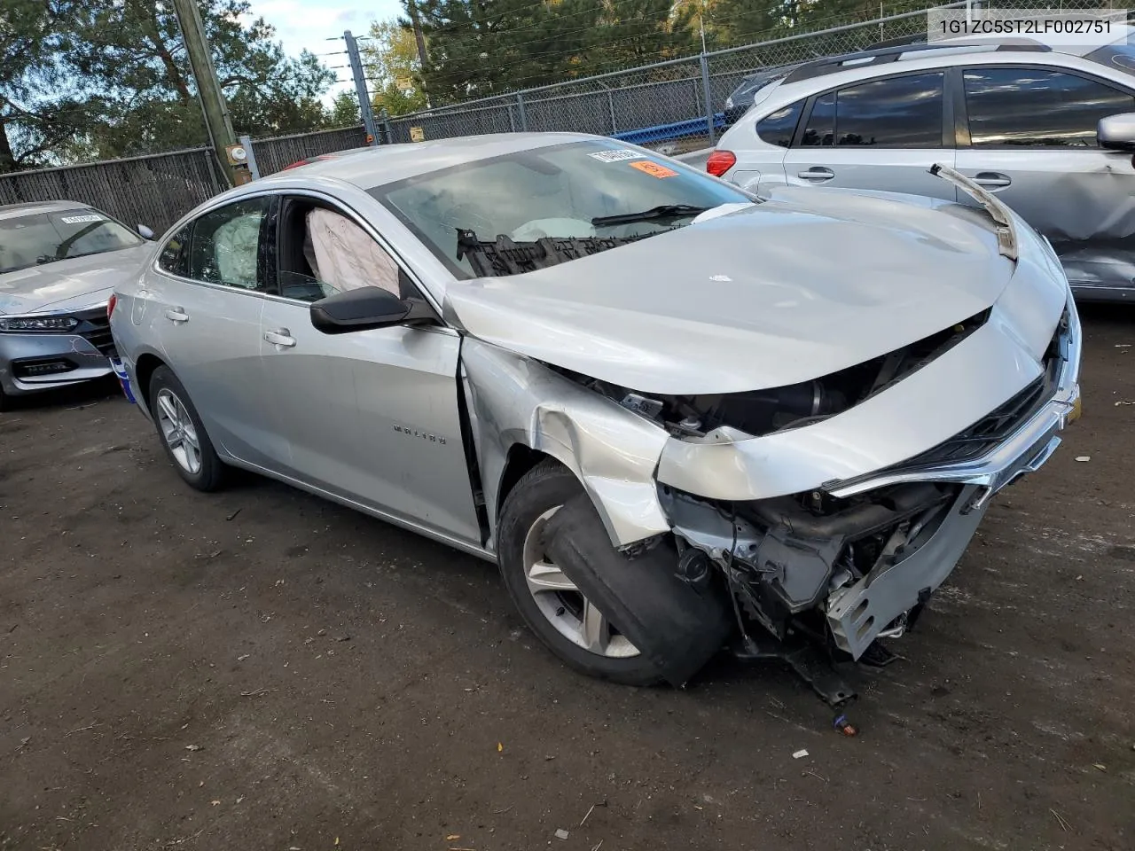 2020 Chevrolet Malibu Ls VIN: 1G1ZC5ST2LF002751 Lot: 76407564