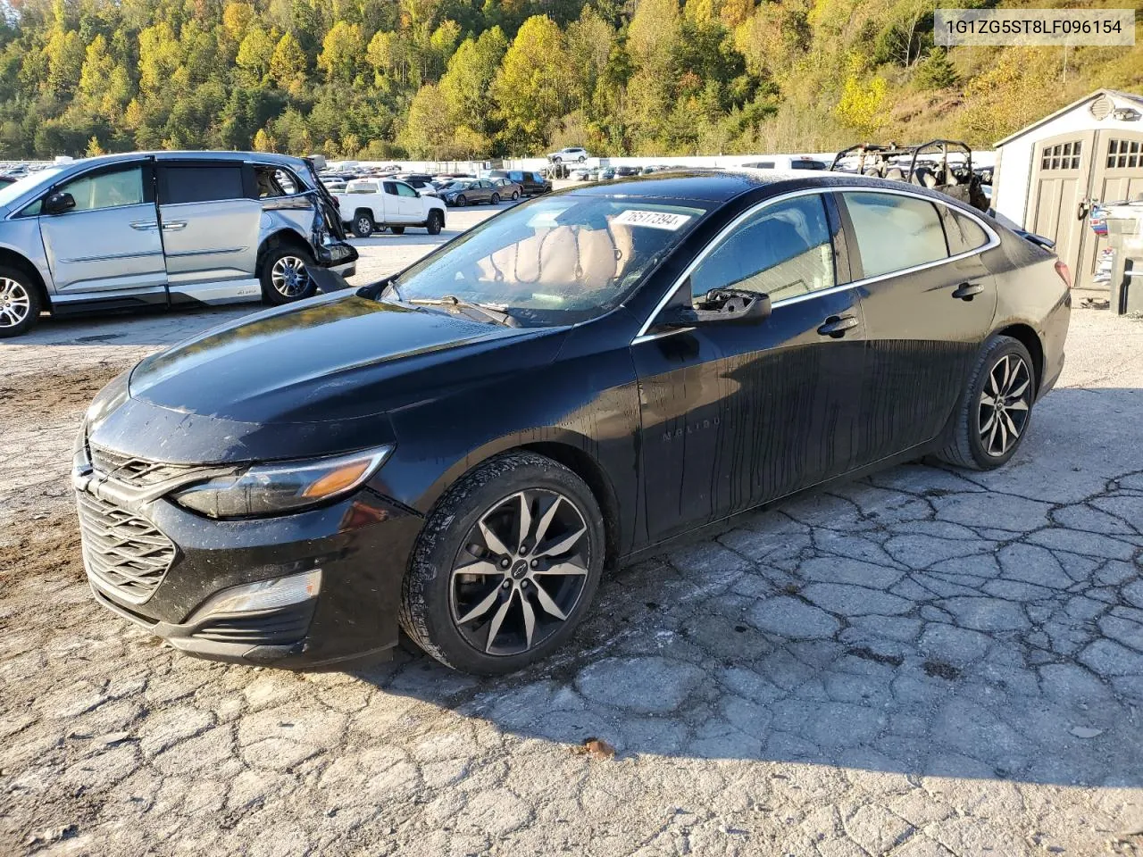 2020 Chevrolet Malibu Rs VIN: 1G1ZG5ST8LF096154 Lot: 76517394