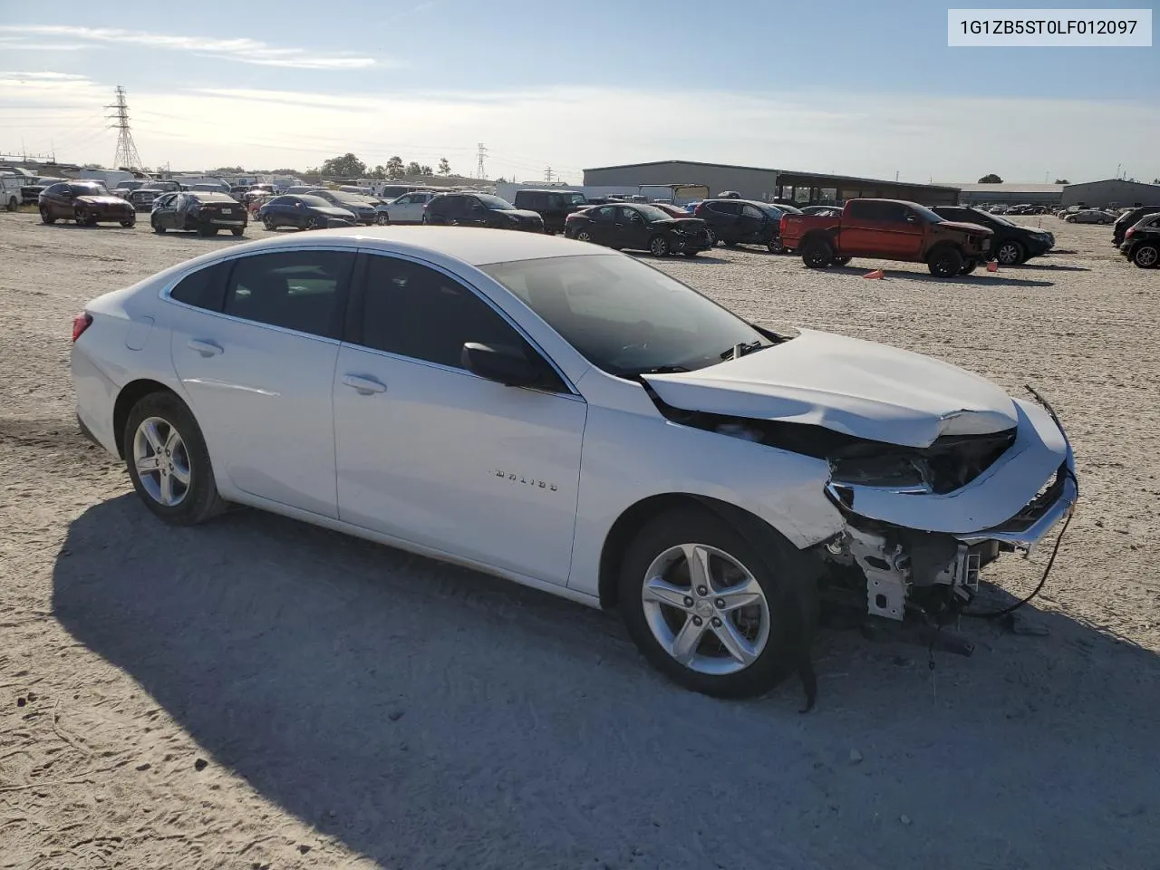 2020 Chevrolet Malibu Ls VIN: 1G1ZB5ST0LF012097 Lot: 76796494