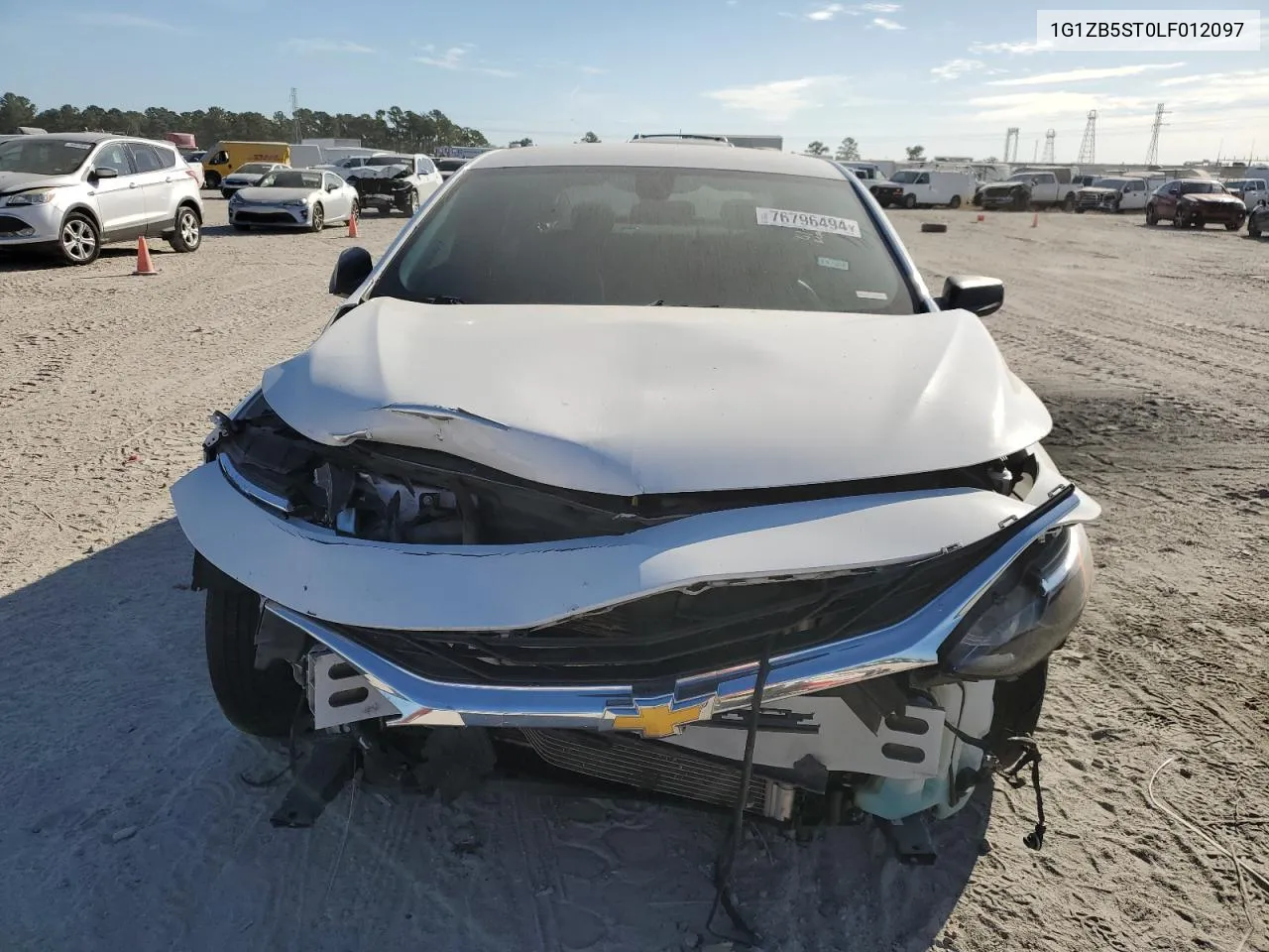 2020 Chevrolet Malibu Ls VIN: 1G1ZB5ST0LF012097 Lot: 76796494