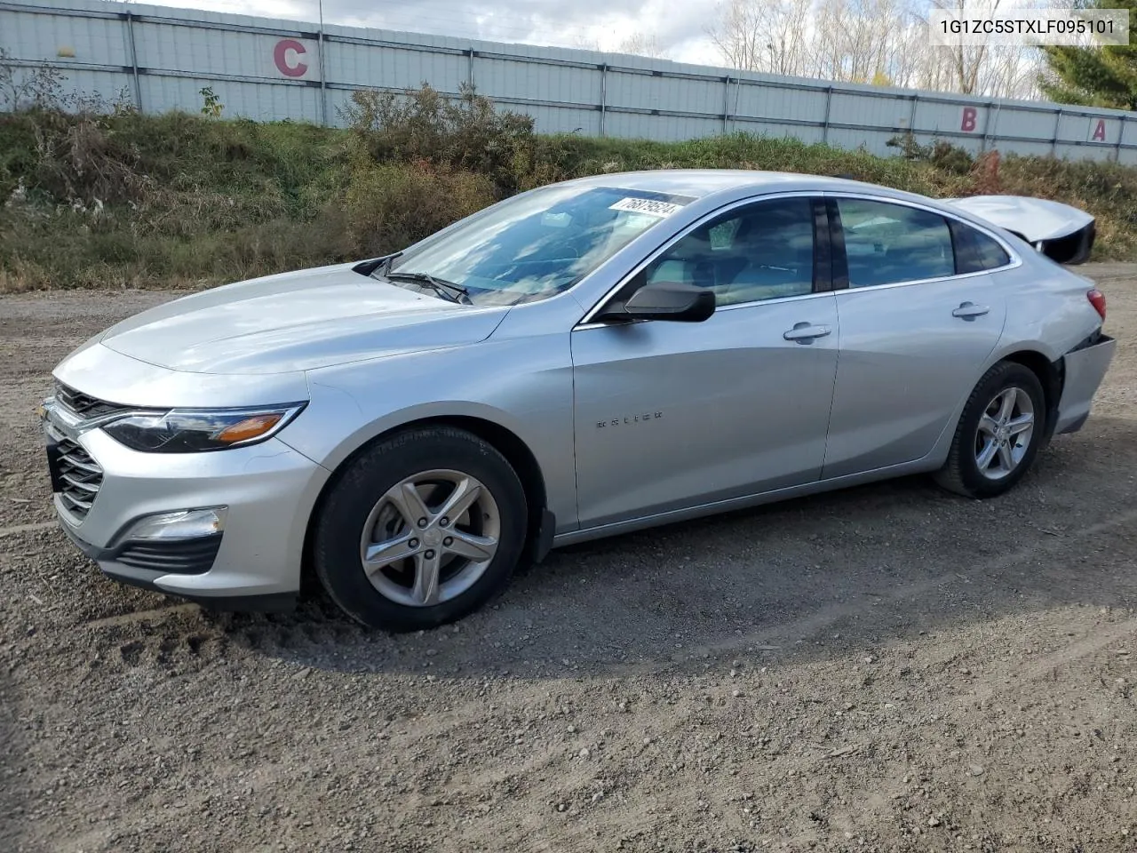 2020 Chevrolet Malibu Ls VIN: 1G1ZC5STXLF095101 Lot: 76879524