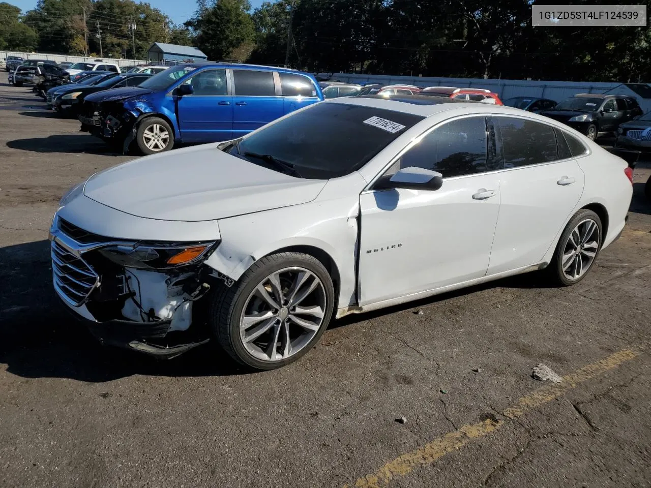 2020 Chevrolet Malibu Lt VIN: 1G1ZD5ST4LF124539 Lot: 77016214