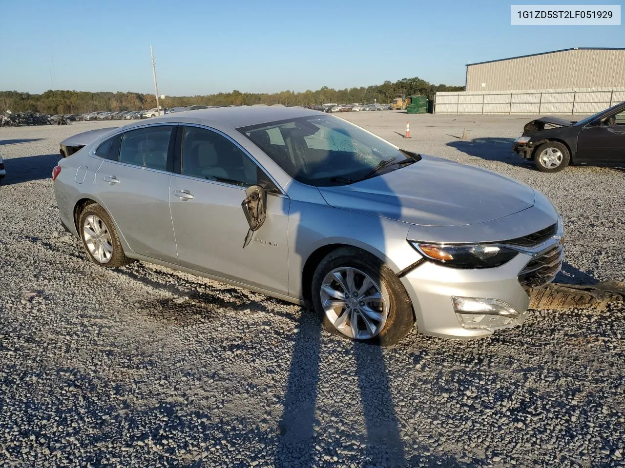 2020 Chevrolet Malibu Lt VIN: 1G1ZD5ST2LF051929 Lot: 77040394