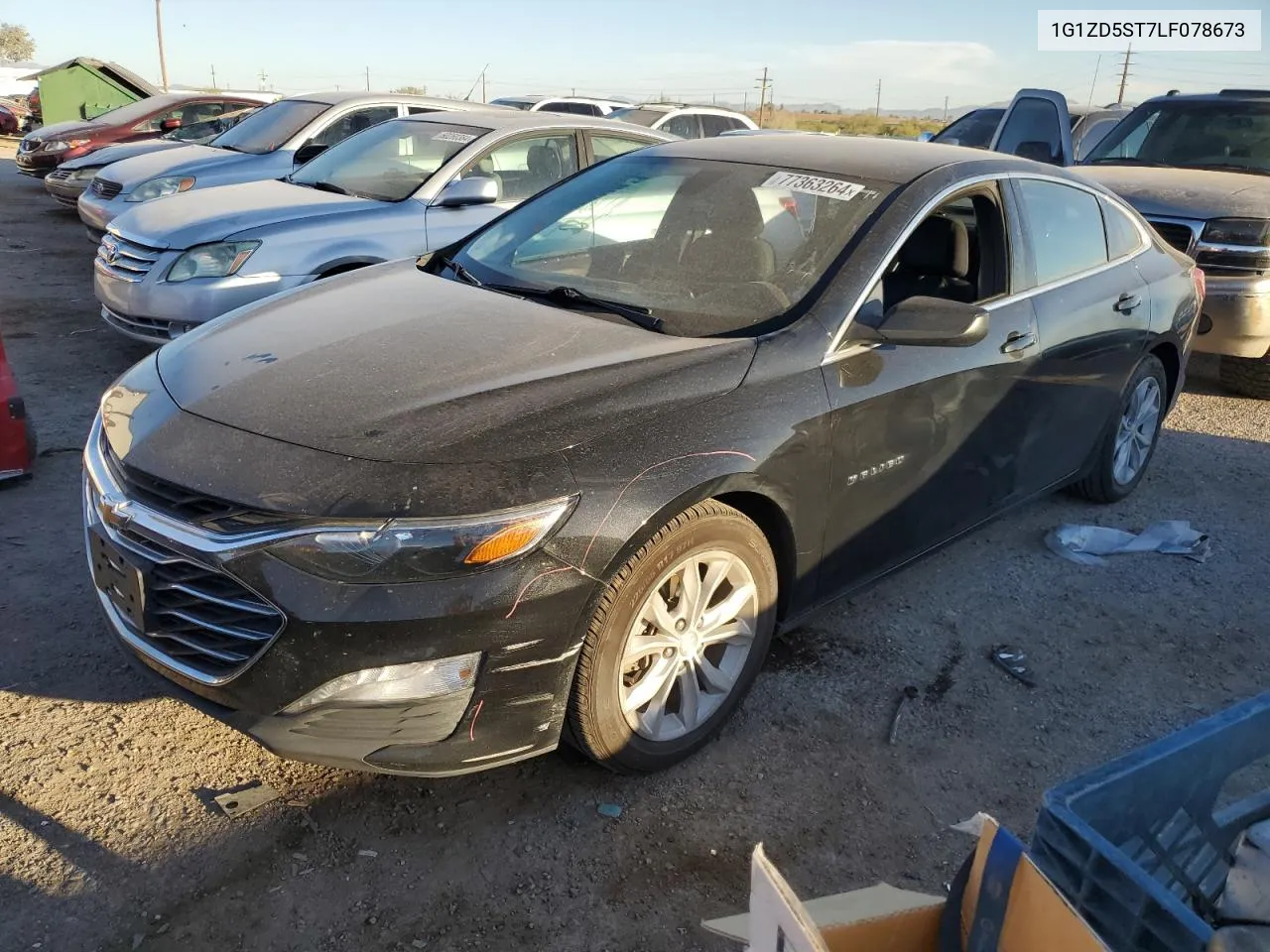 2020 Chevrolet Malibu Lt VIN: 1G1ZD5ST7LF078673 Lot: 77363264