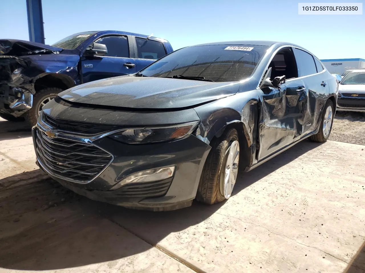 2020 Chevrolet Malibu Lt VIN: 1G1ZD5ST0LF033350 Lot: 77476494