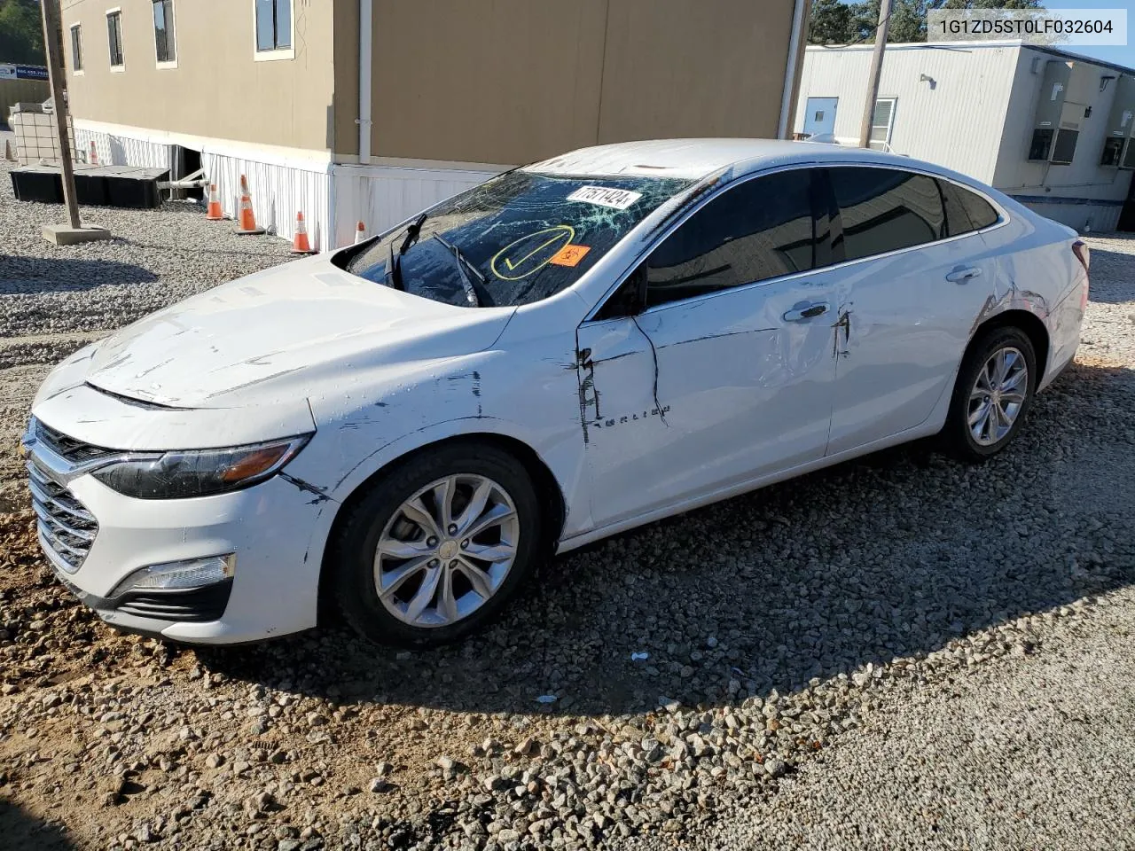 1G1ZD5ST0LF032604 2020 Chevrolet Malibu Lt