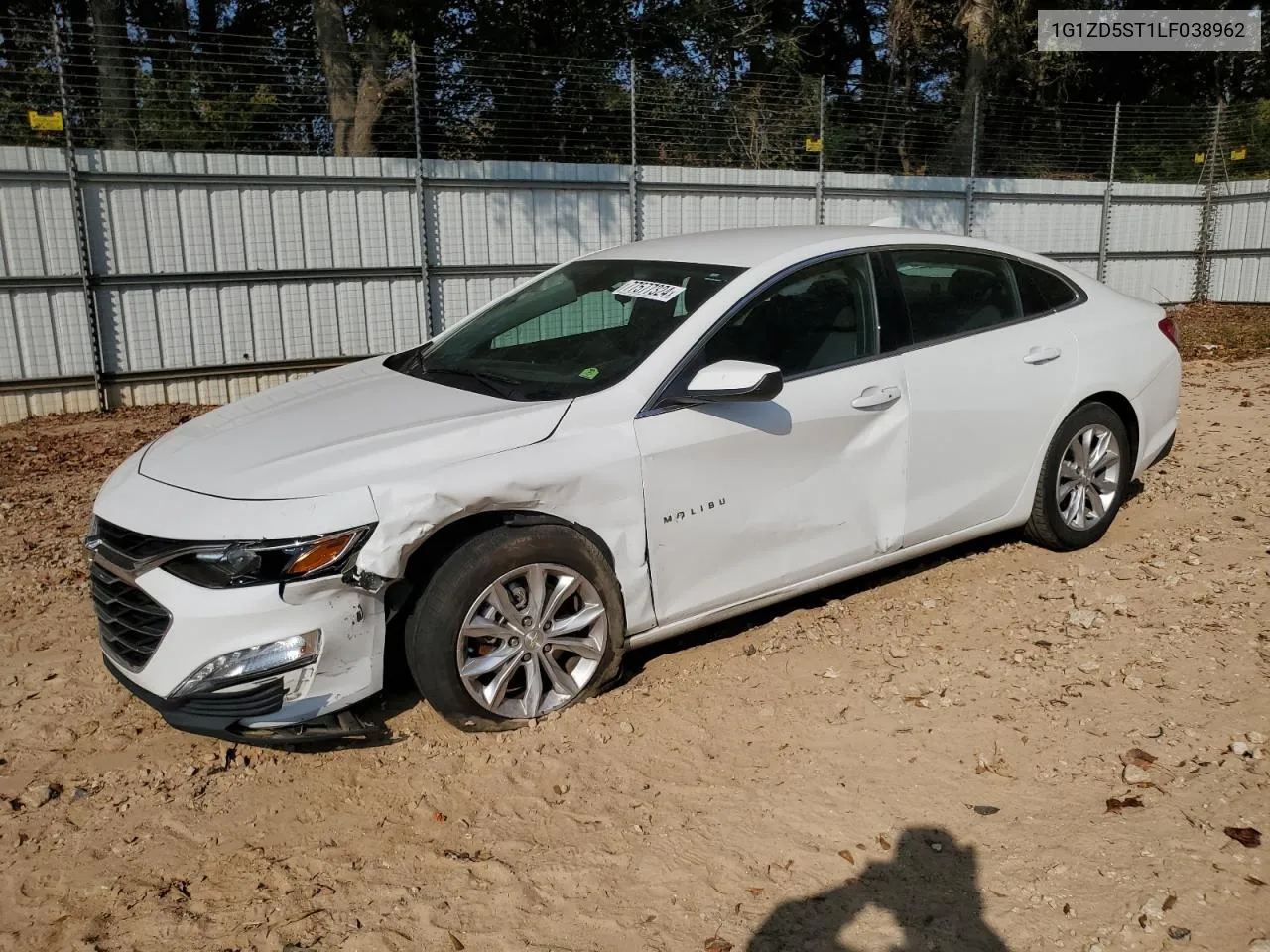 2020 Chevrolet Malibu Lt VIN: 1G1ZD5ST1LF038962 Lot: 77577324