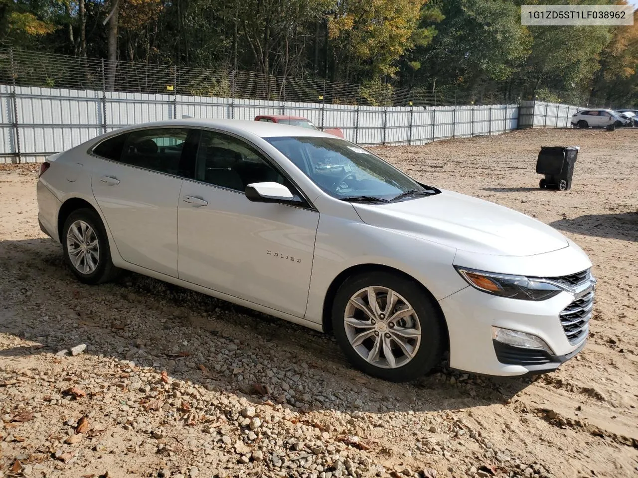 2020 Chevrolet Malibu Lt VIN: 1G1ZD5ST1LF038962 Lot: 77577324