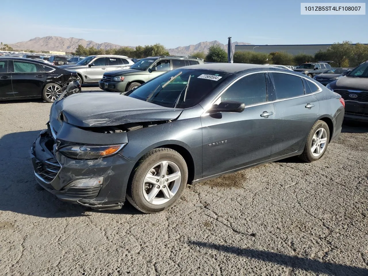 2020 Chevrolet Malibu Ls VIN: 1G1ZB5ST4LF108007 Lot: 77669584