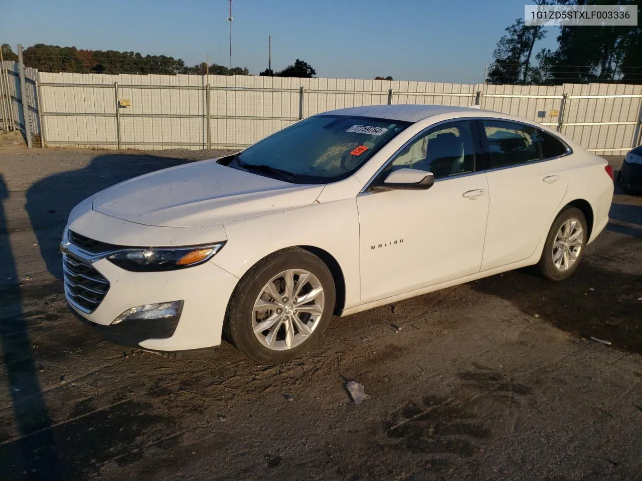 2020 Chevrolet Malibu Lt VIN: 1G1ZD5STXLF003336 Lot: 77759764