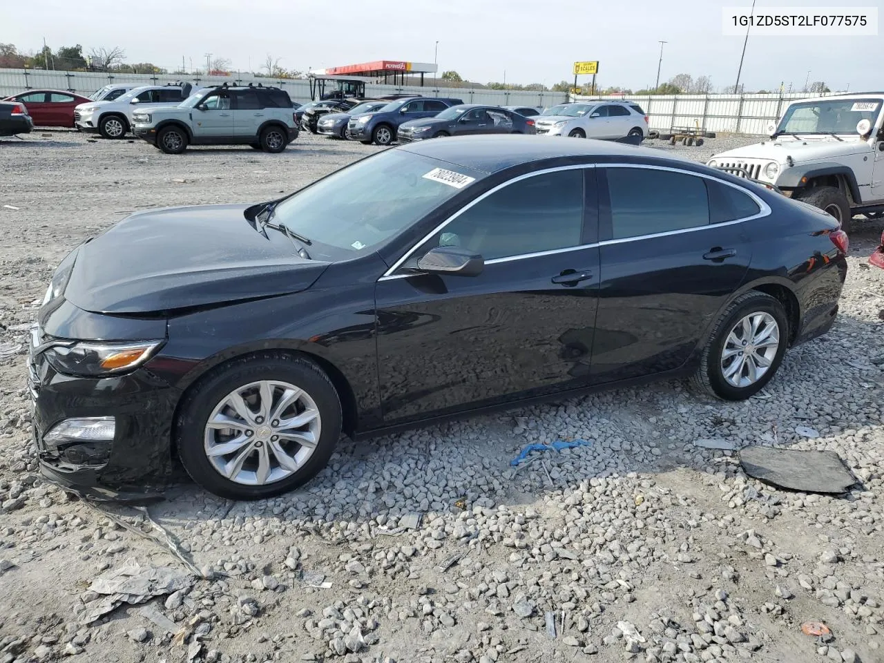 2020 Chevrolet Malibu Lt VIN: 1G1ZD5ST2LF077575 Lot: 78023904