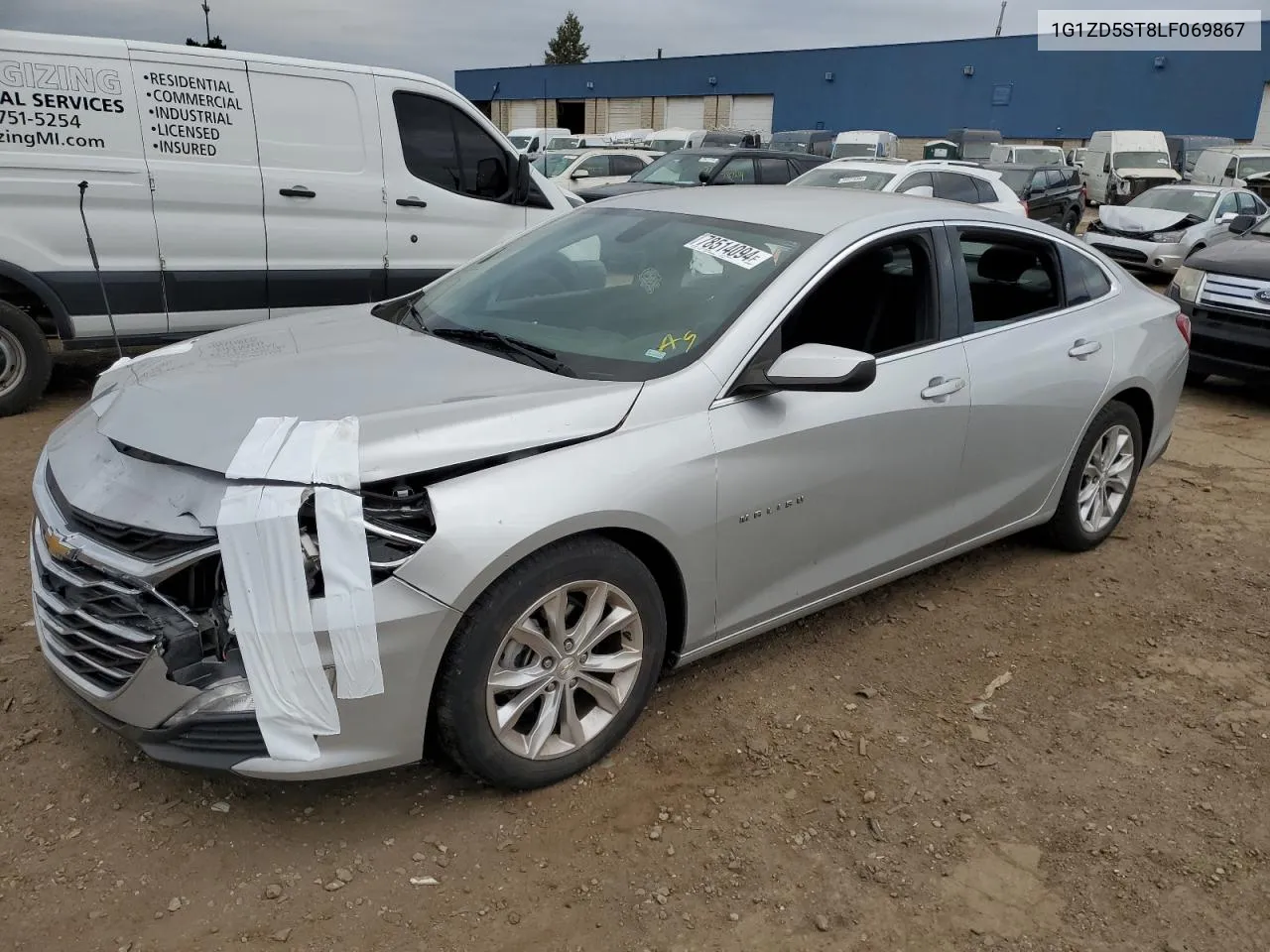 2020 Chevrolet Malibu Lt VIN: 1G1ZD5ST8LF069867 Lot: 78514094