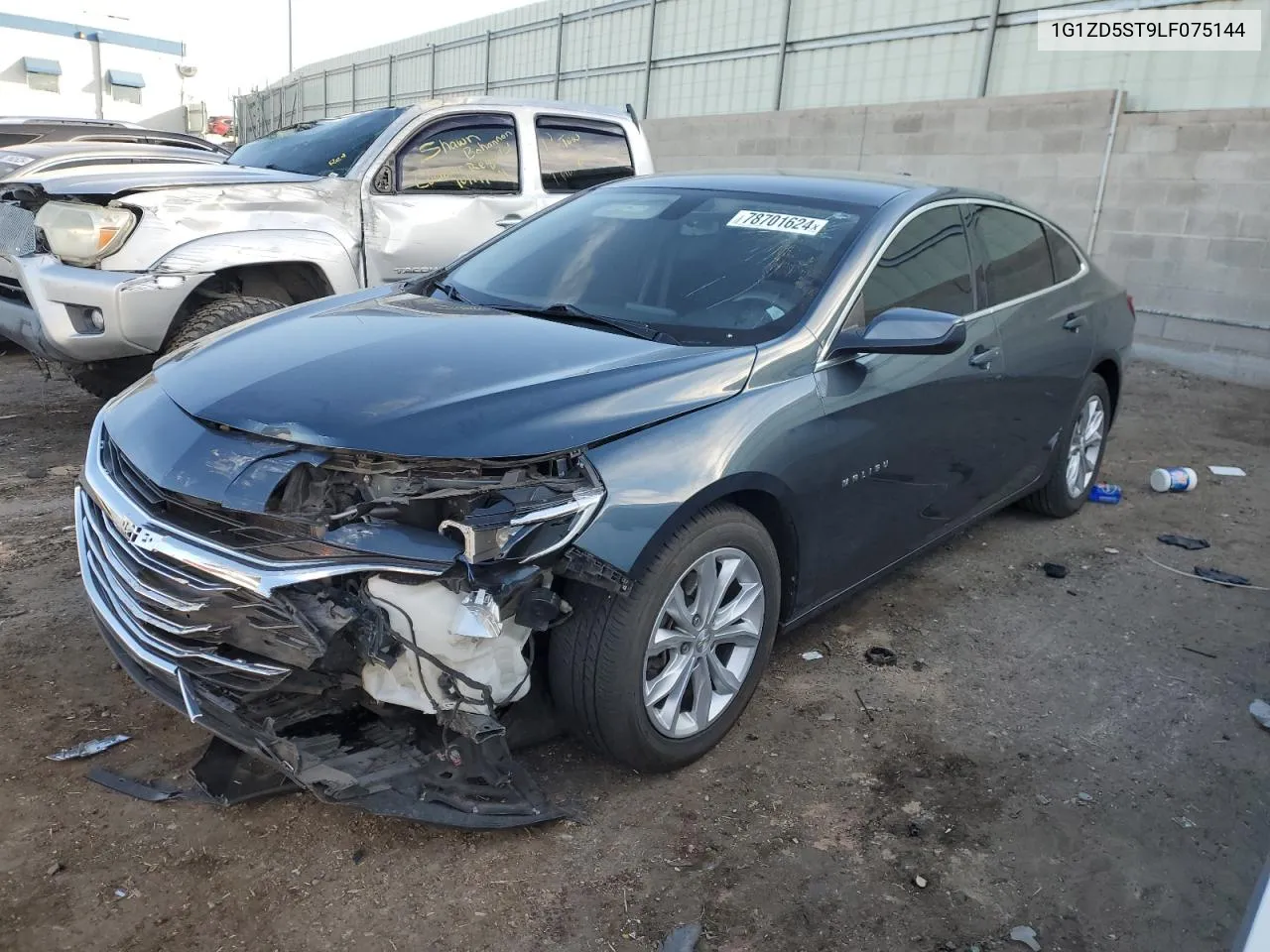 2020 Chevrolet Malibu Lt VIN: 1G1ZD5ST9LF075144 Lot: 78701624