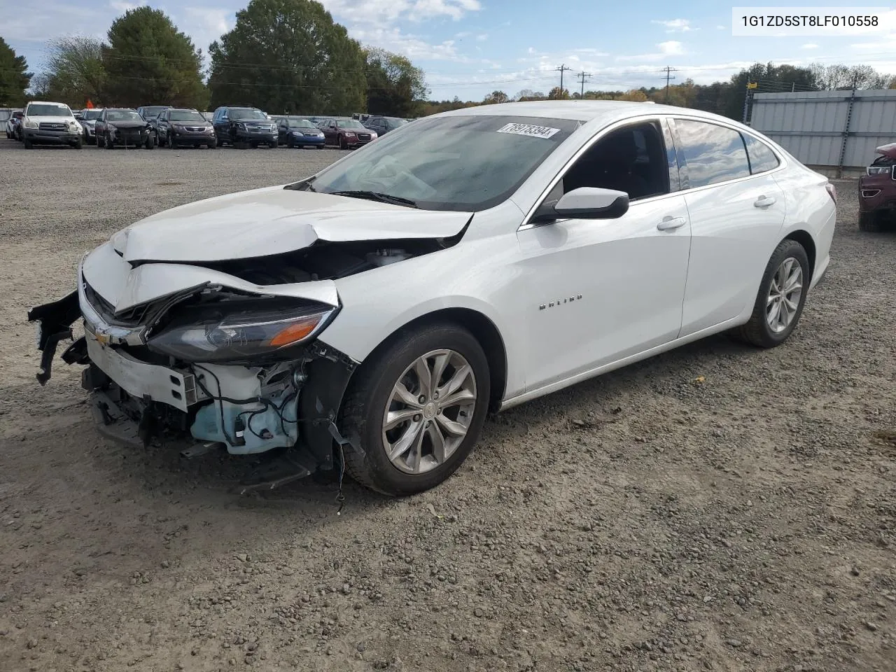 2020 Chevrolet Malibu Lt VIN: 1G1ZD5ST8LF010558 Lot: 78978394