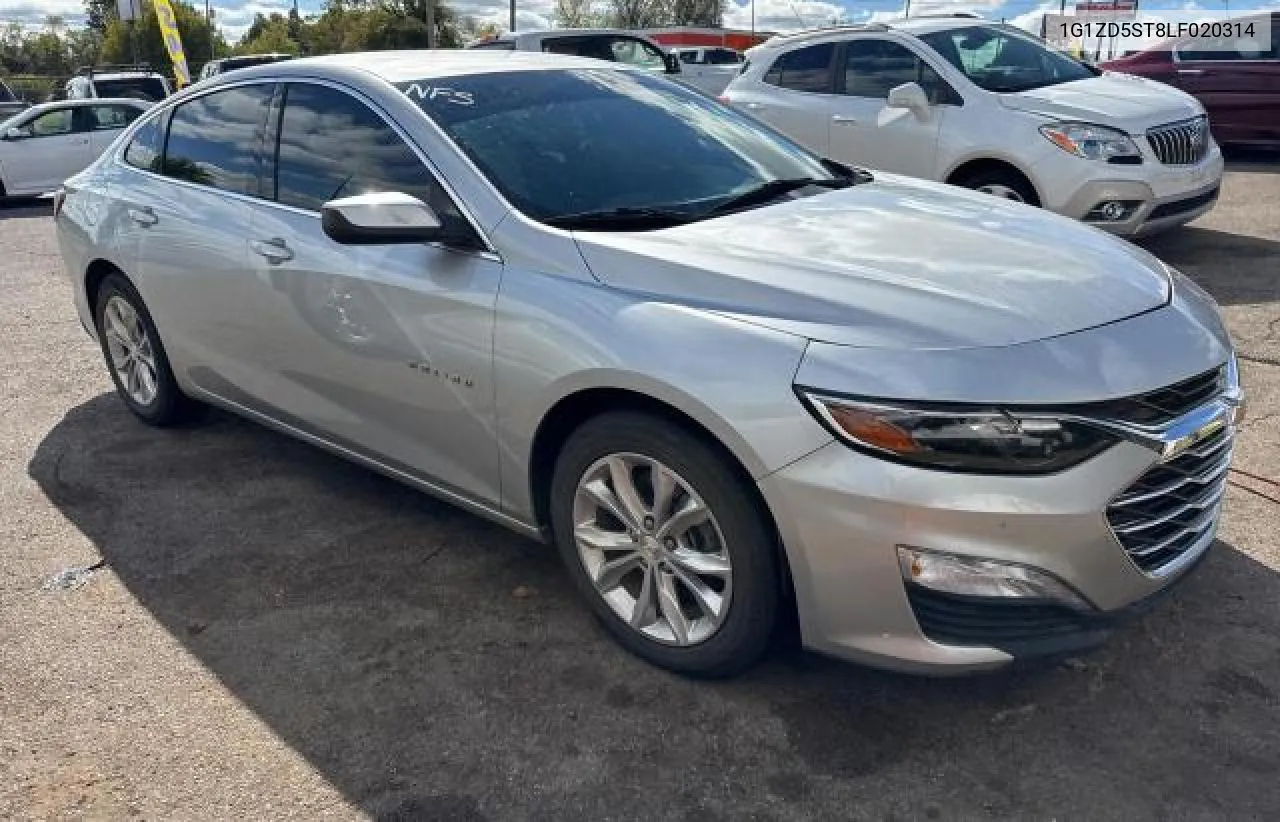 2020 Chevrolet Malibu Lt VIN: 1G1ZD5ST8LF020314 Lot: 79703454