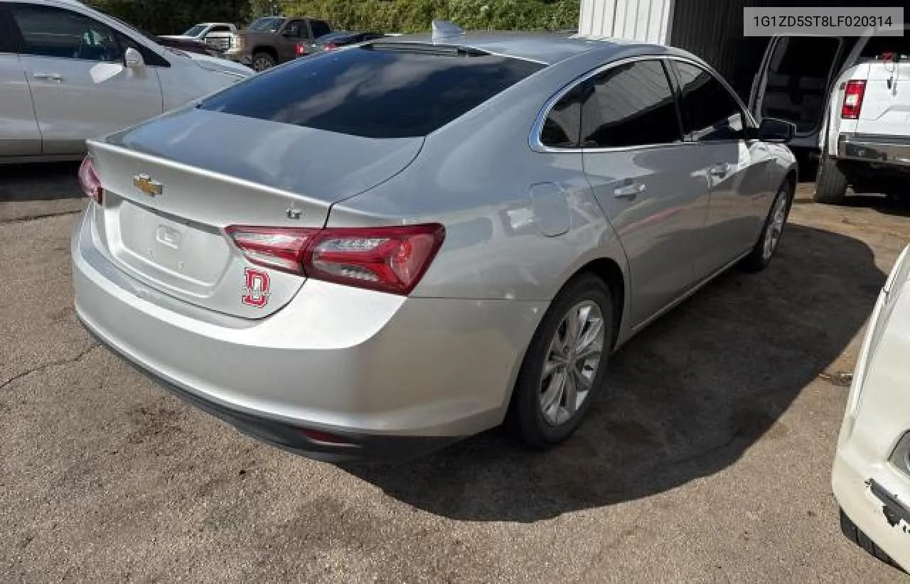 2020 Chevrolet Malibu Lt VIN: 1G1ZD5ST8LF020314 Lot: 79703454