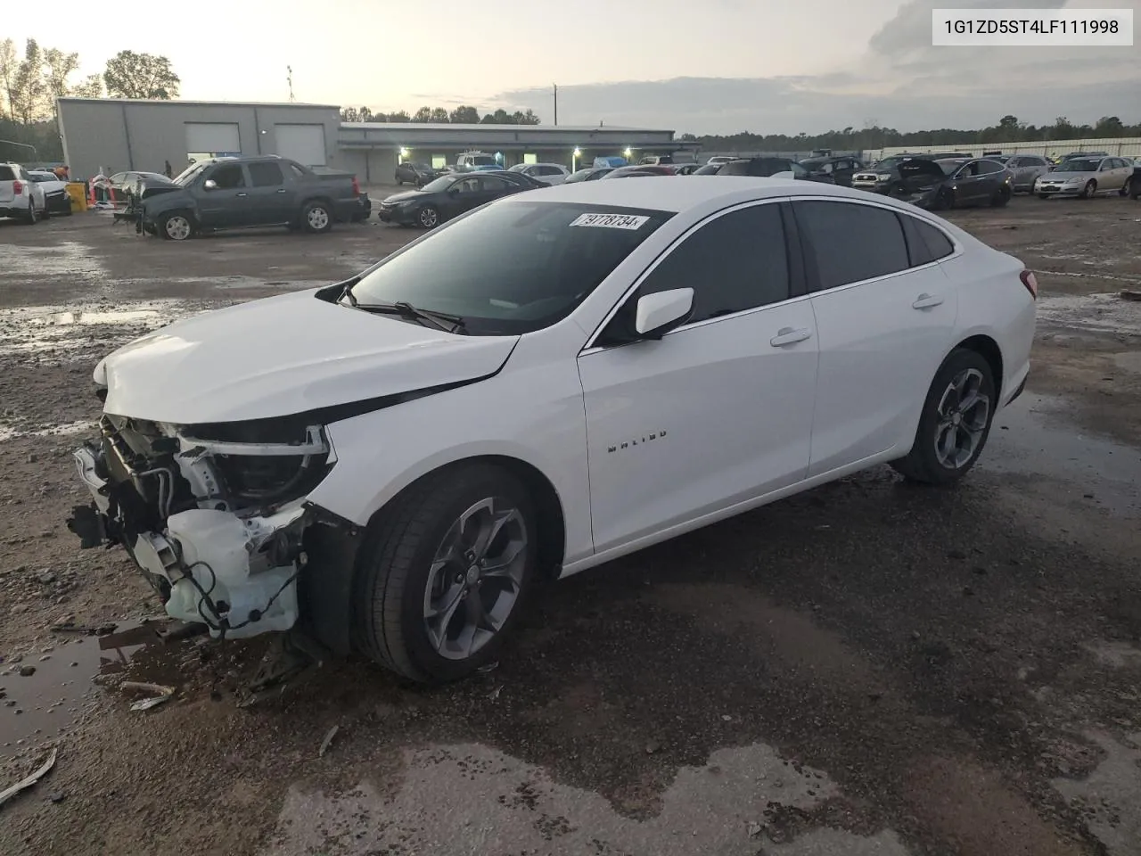 2020 Chevrolet Malibu Lt VIN: 1G1ZD5ST4LF111998 Lot: 79778734