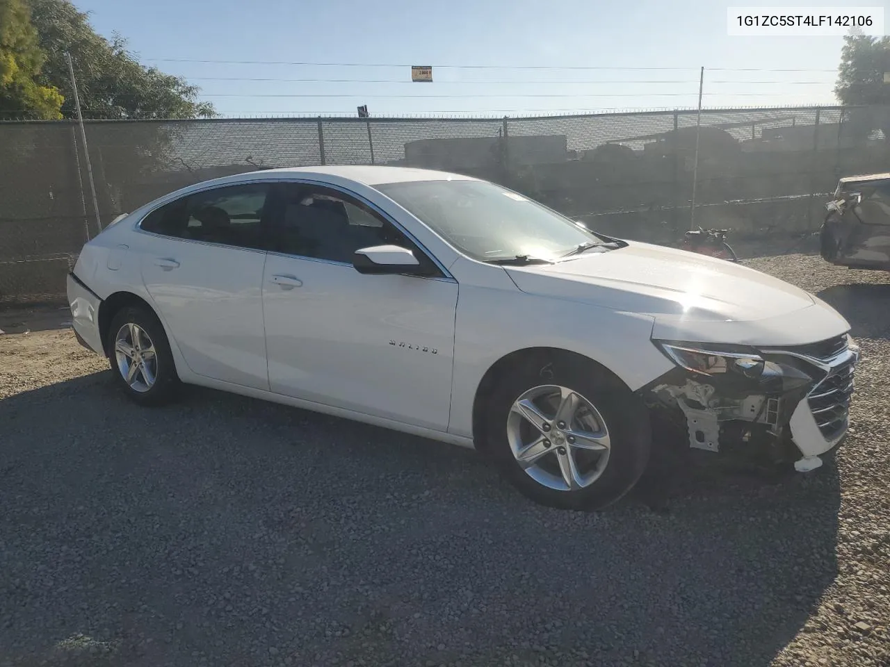 2020 Chevrolet Malibu Ls VIN: 1G1ZC5ST4LF142106 Lot: 80077924